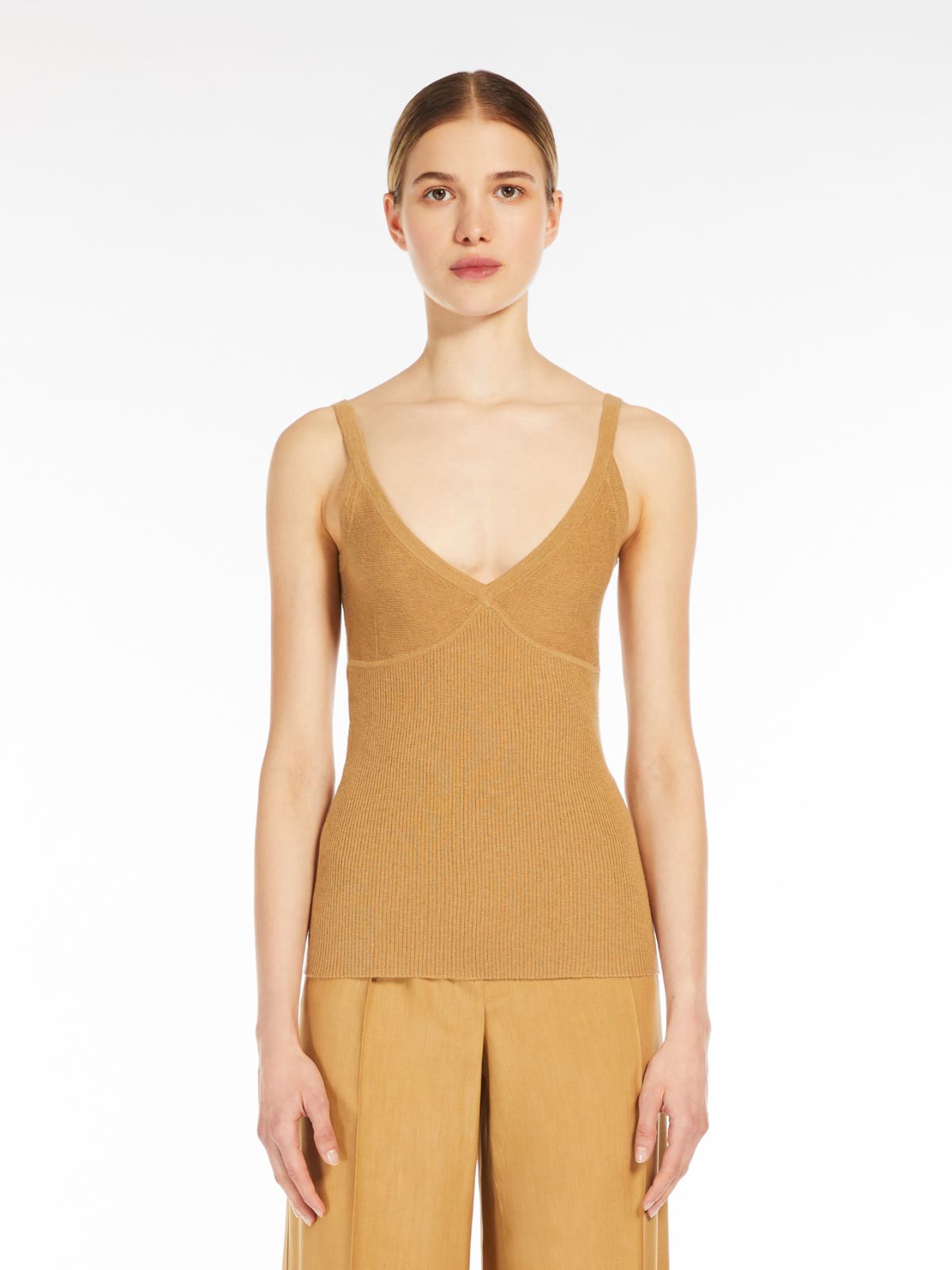 Cashmere and silk top