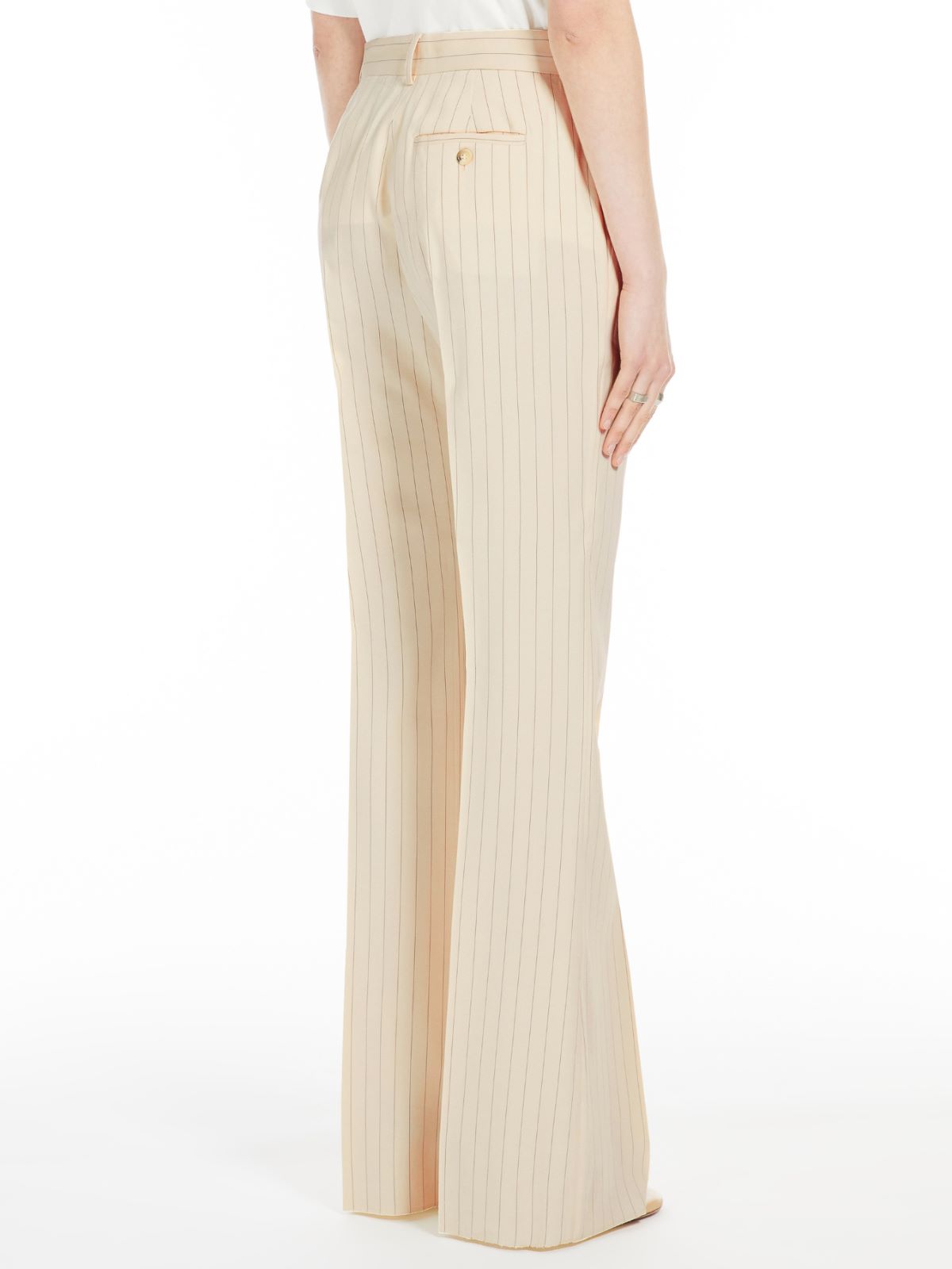 Slim-fit pinstripe trousers