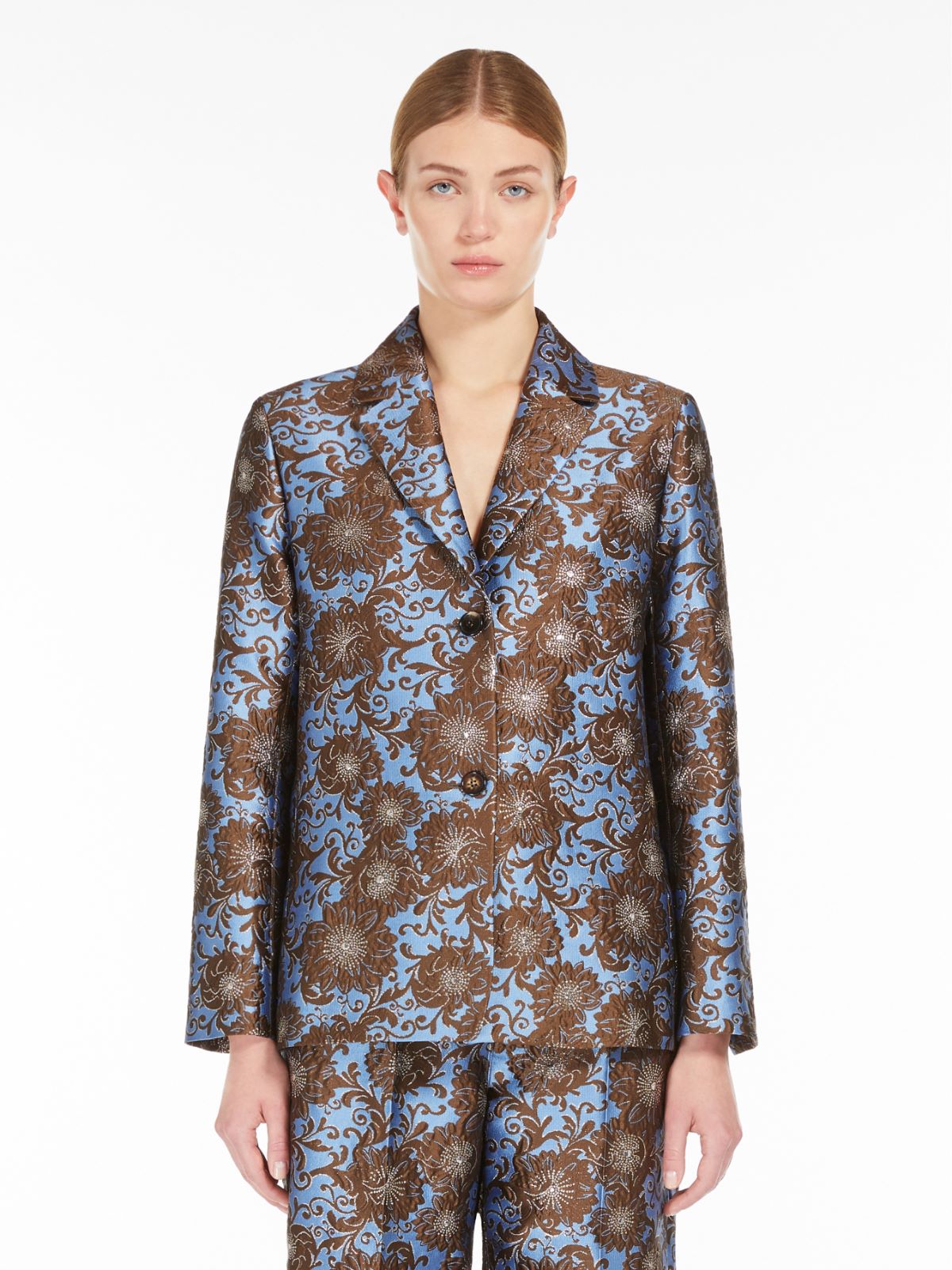 Jacquard silk jacket