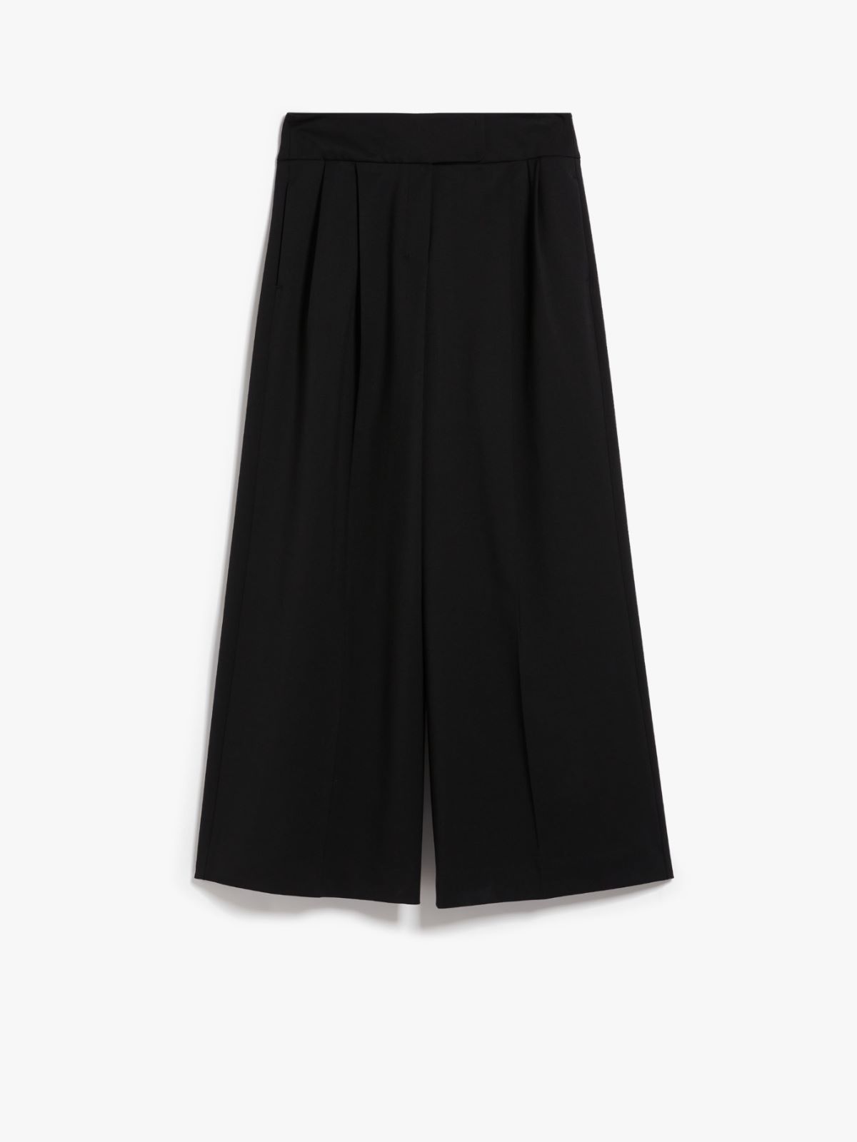 Darted wool trousers