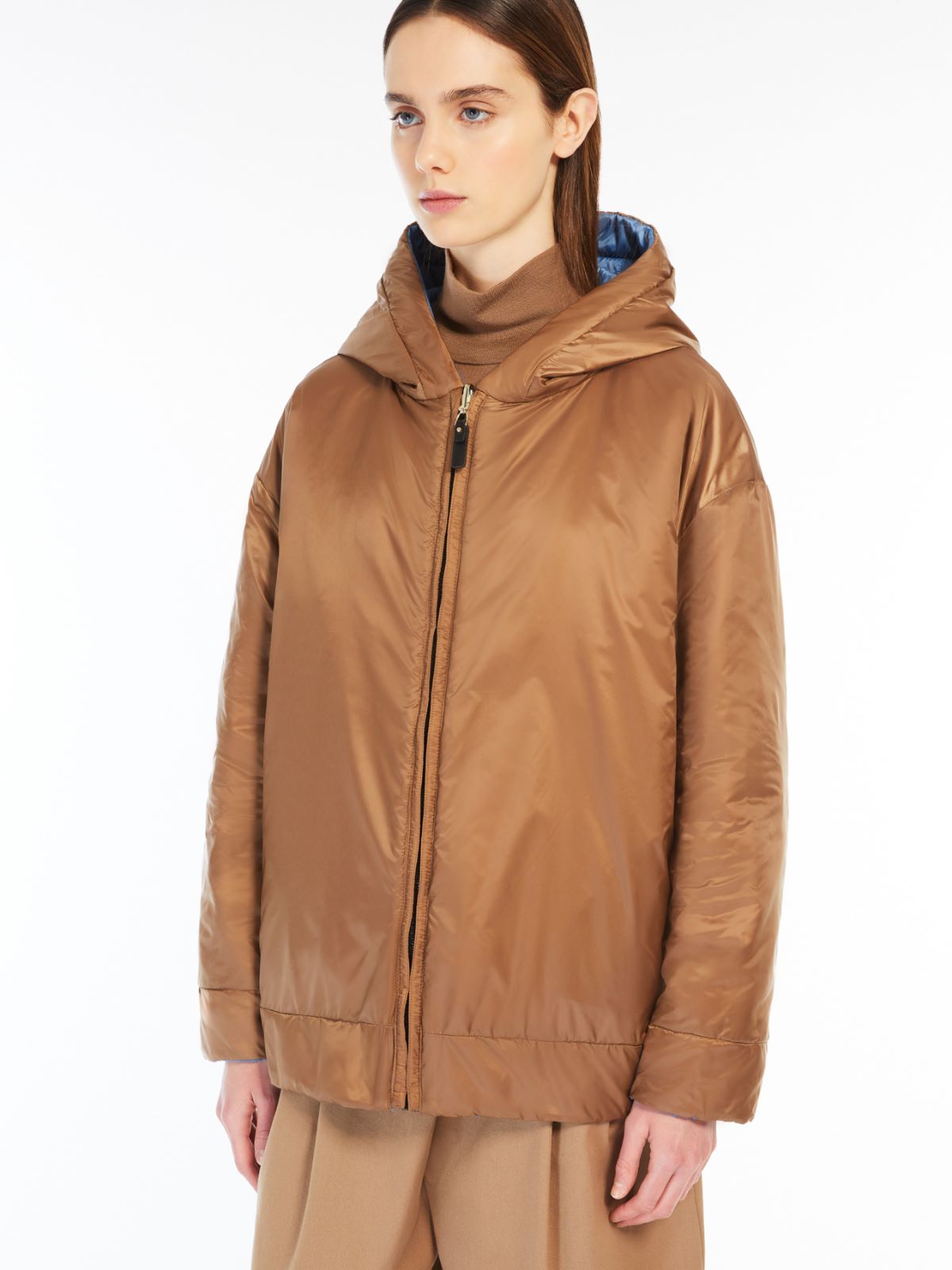 Reversible water-repellent canvas sweatshirt