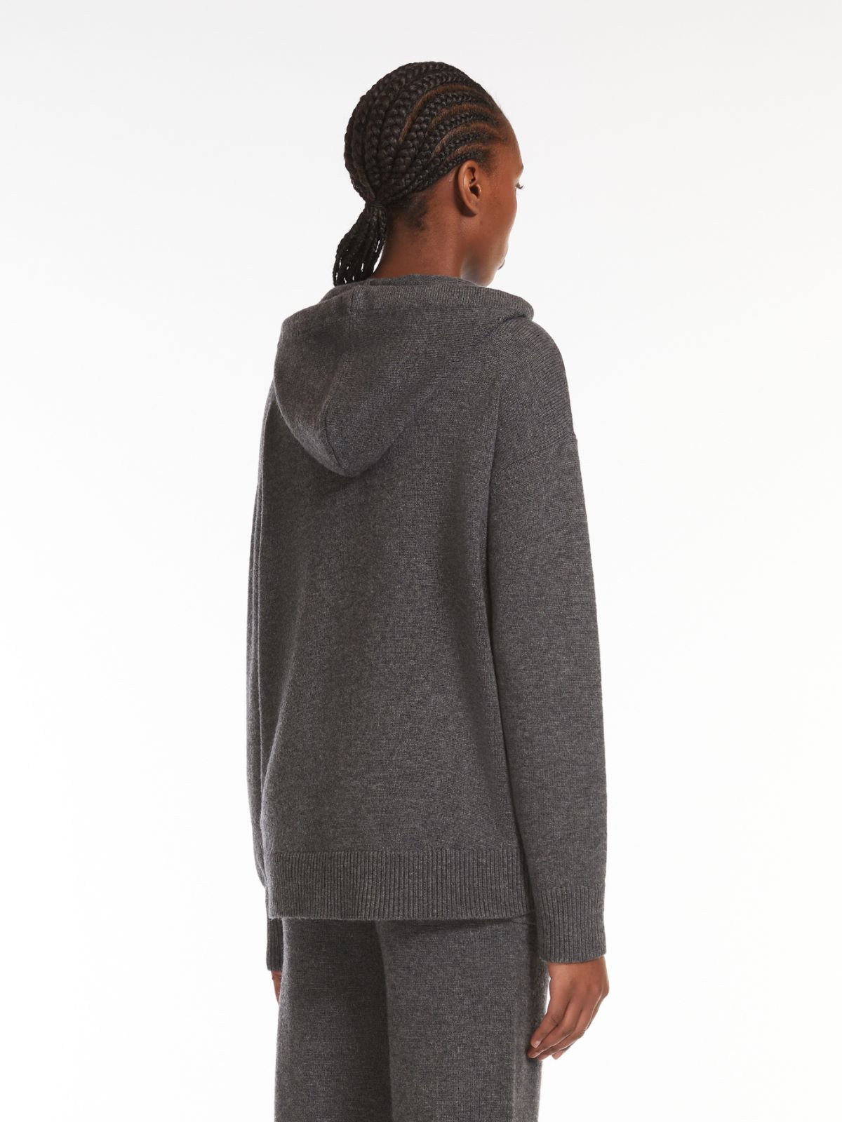 Wool and cashmere knit sweatshirt