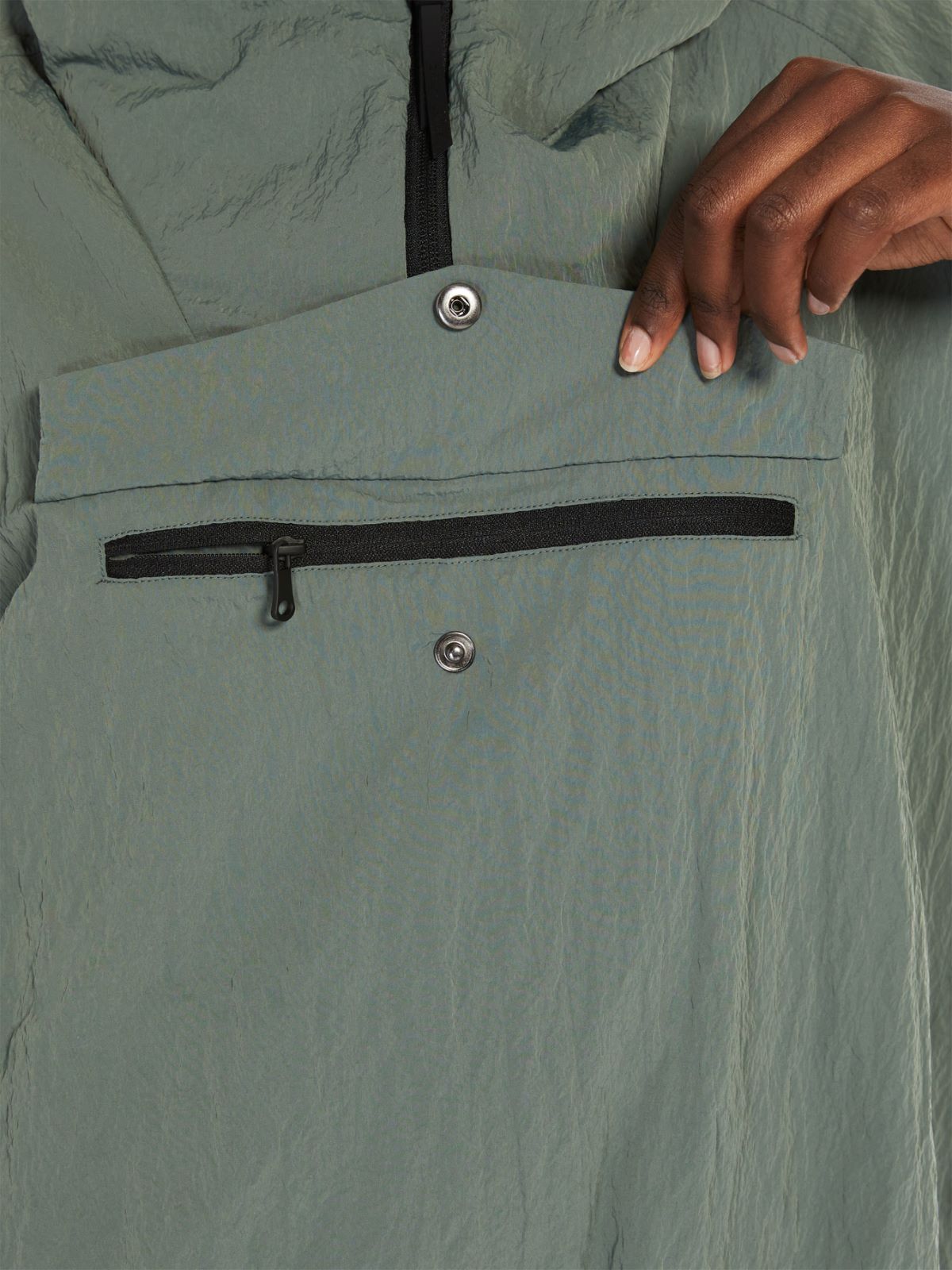 Technical canvas sweatshirt