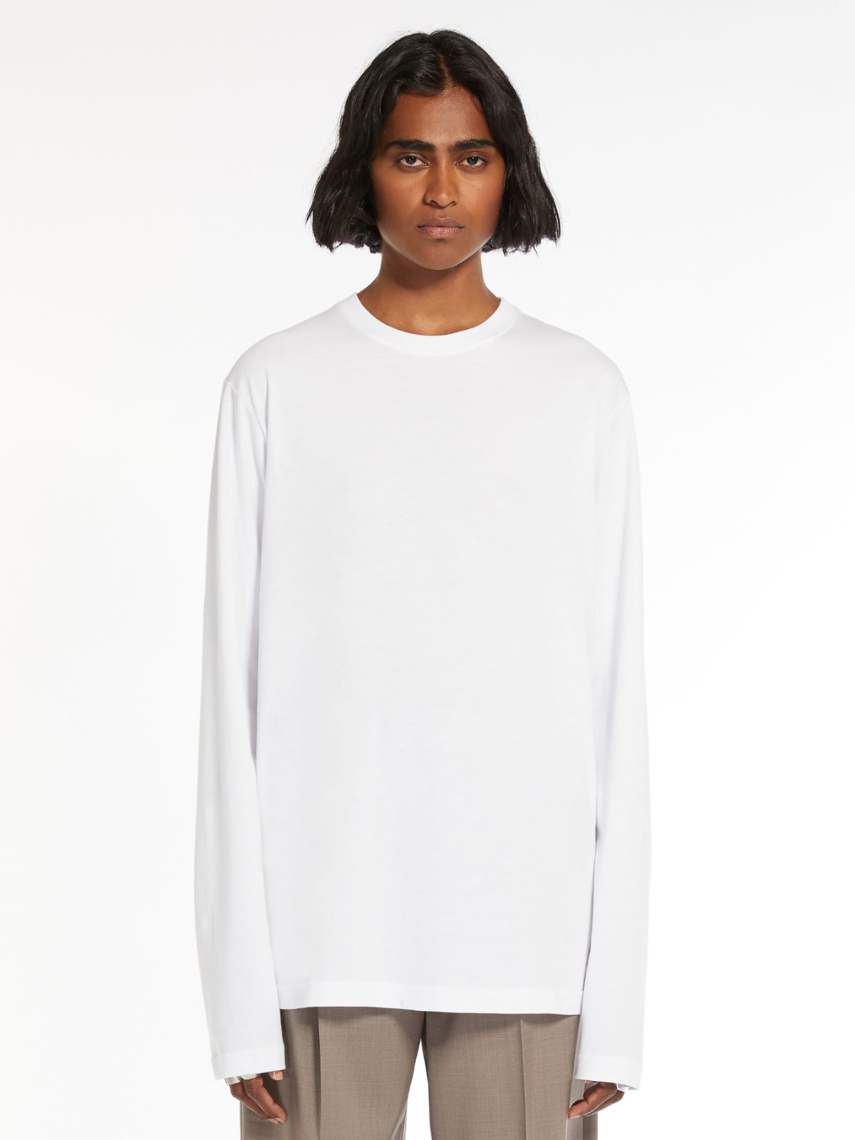 Long-sleeved jersey T-shirt