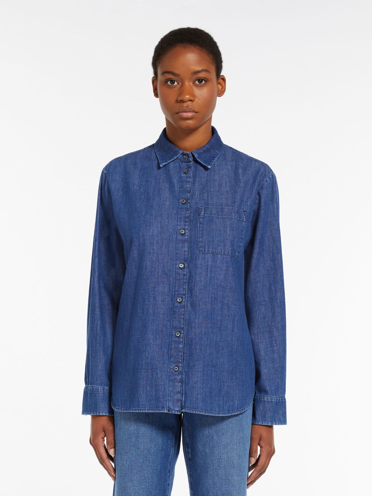 Cotton denim shirt