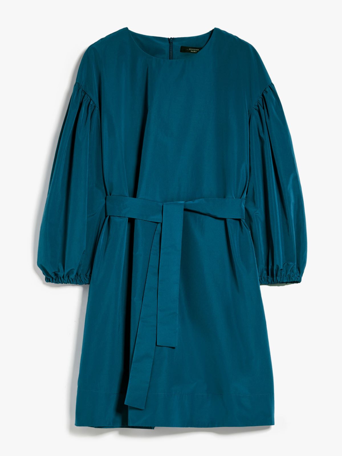 Oversized taffeta dress