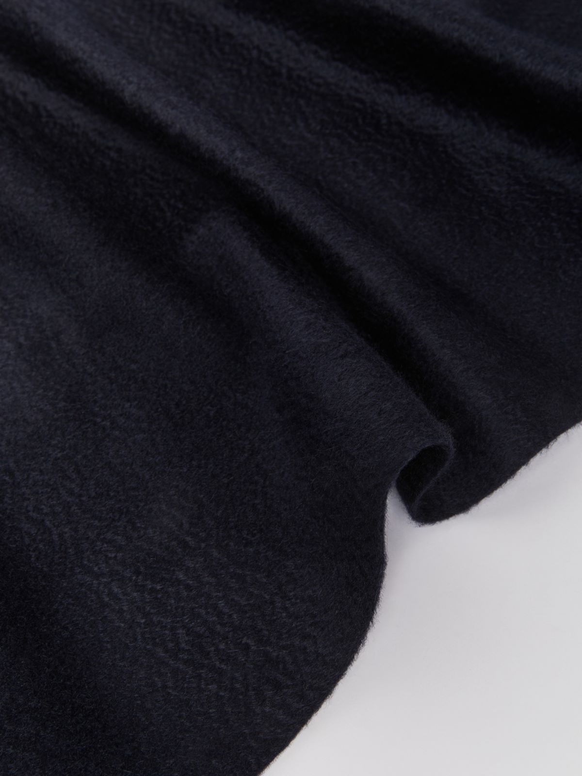 Cashmere stole with monogram embroidery