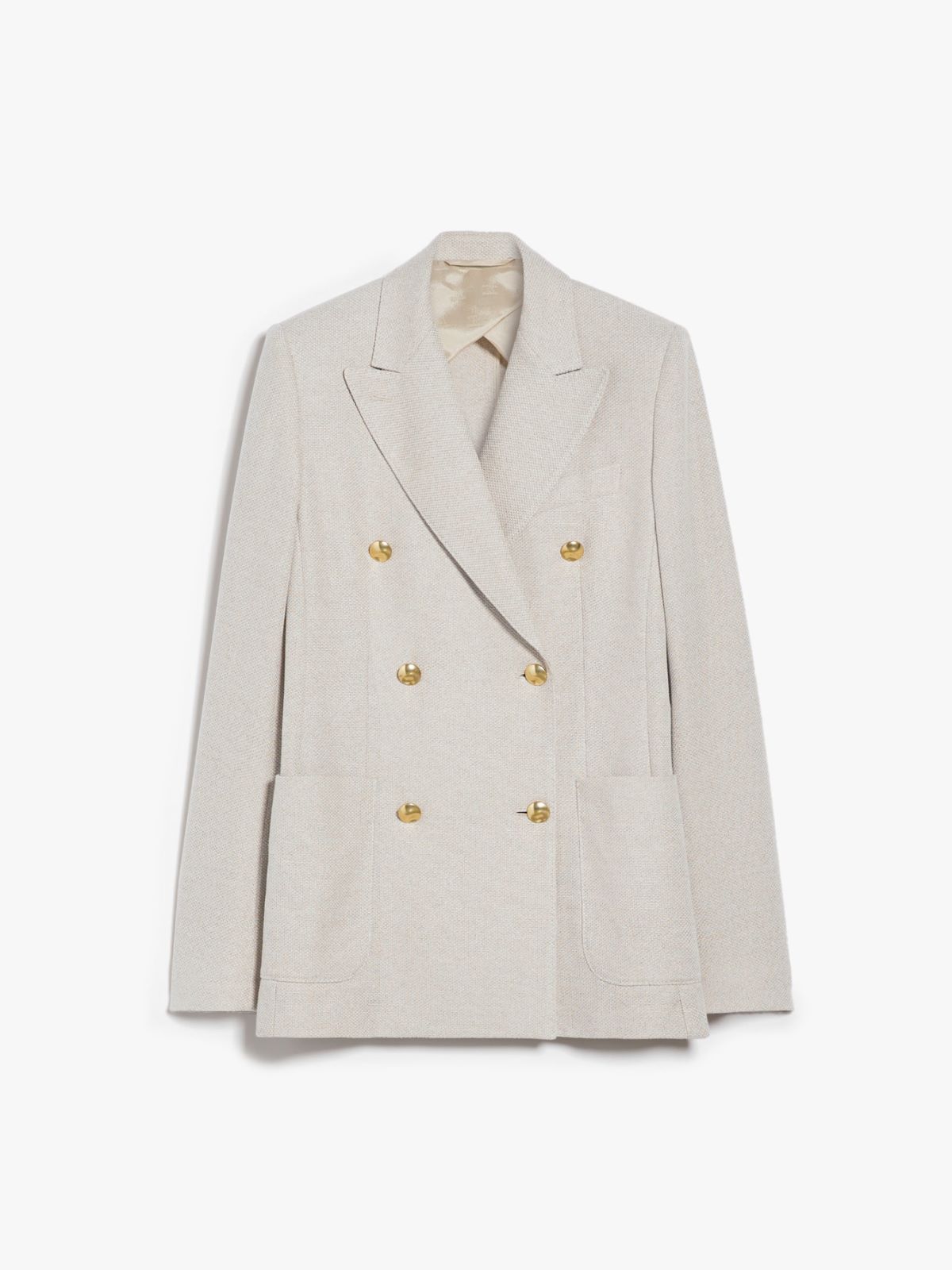 Double-breasted jersey blazer