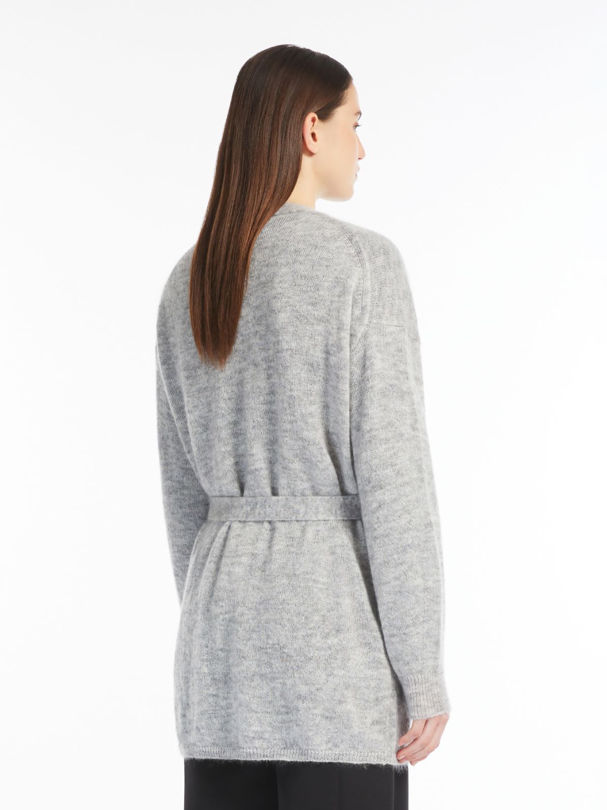 Mohair yarn cardigan