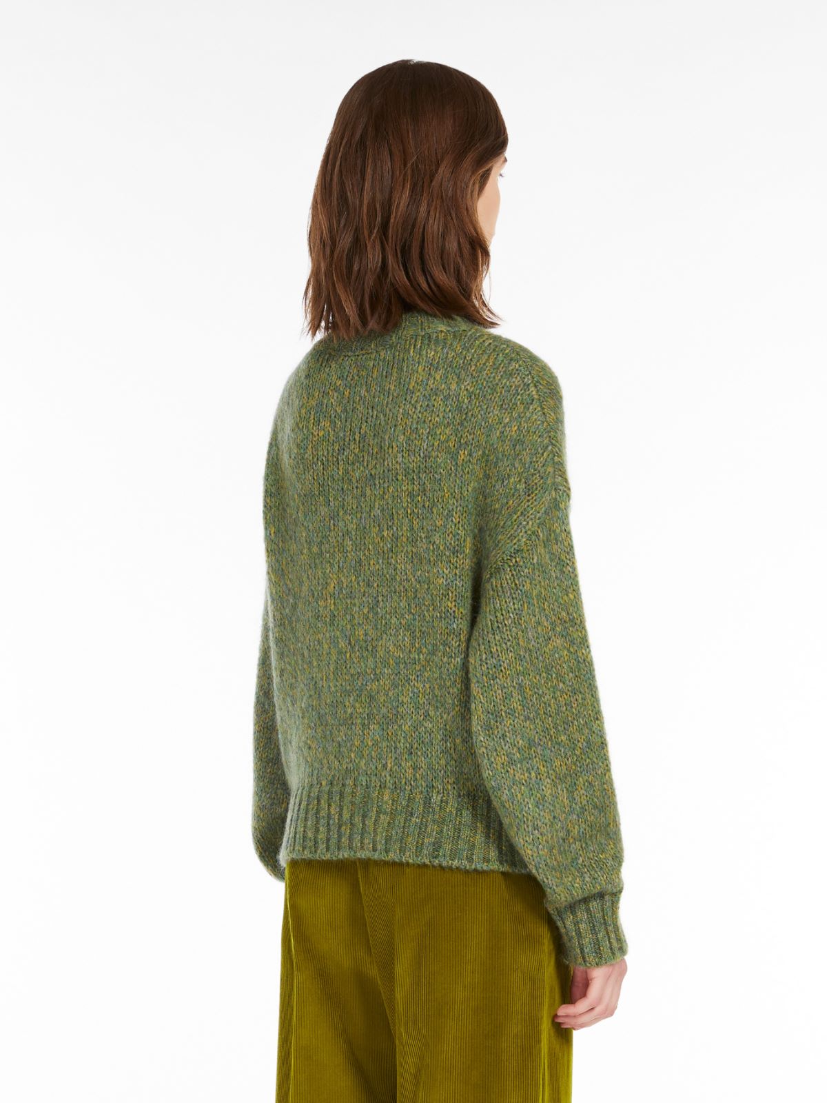 Mohair chiné yarn sweater