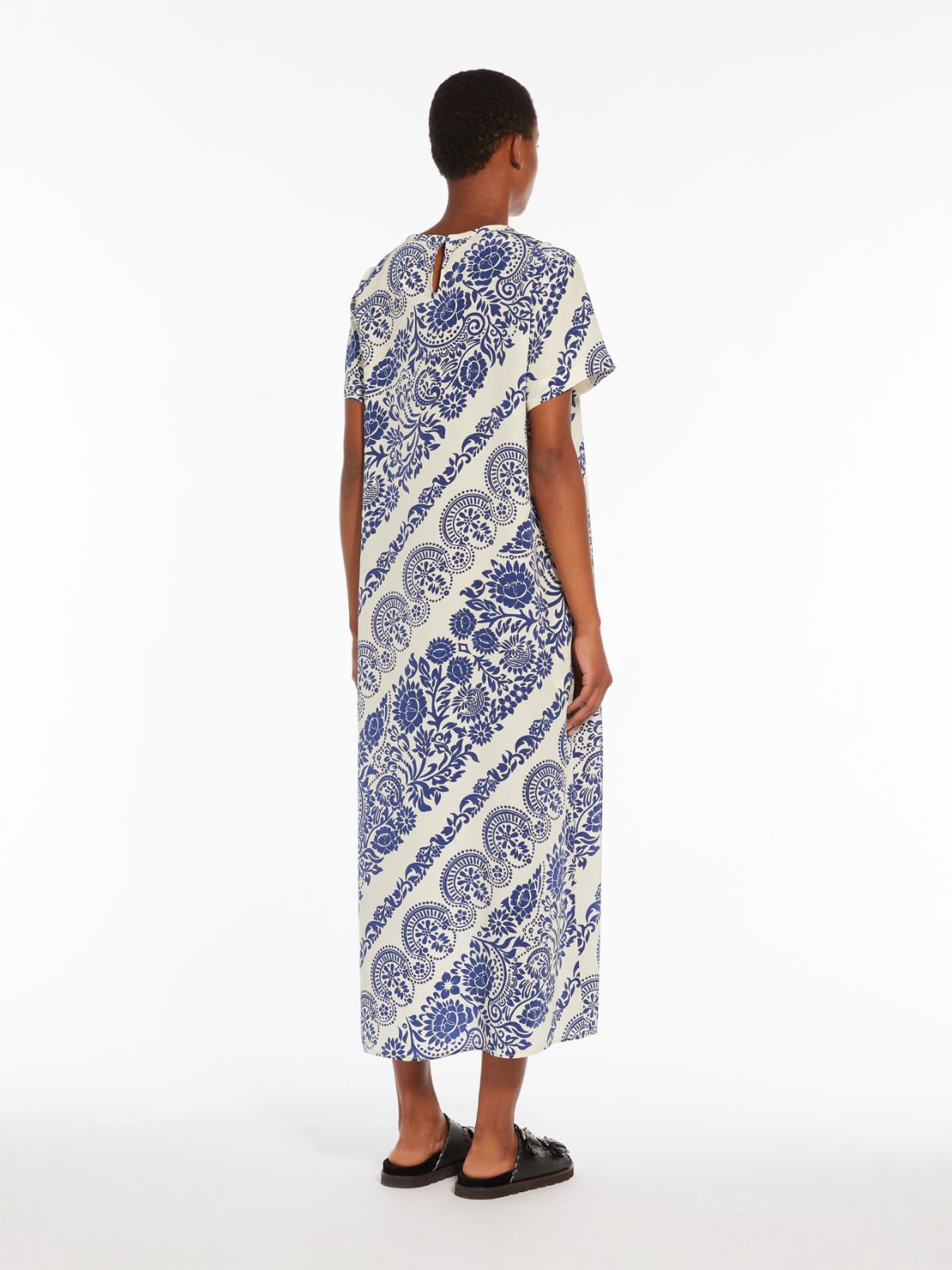 Silk crepe de chine dress