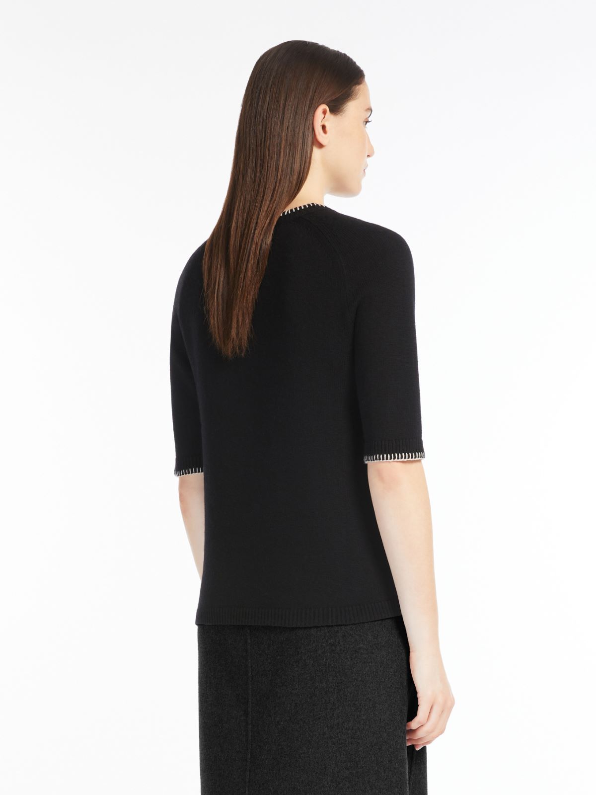 Wool and cashmere crew-neck jumper