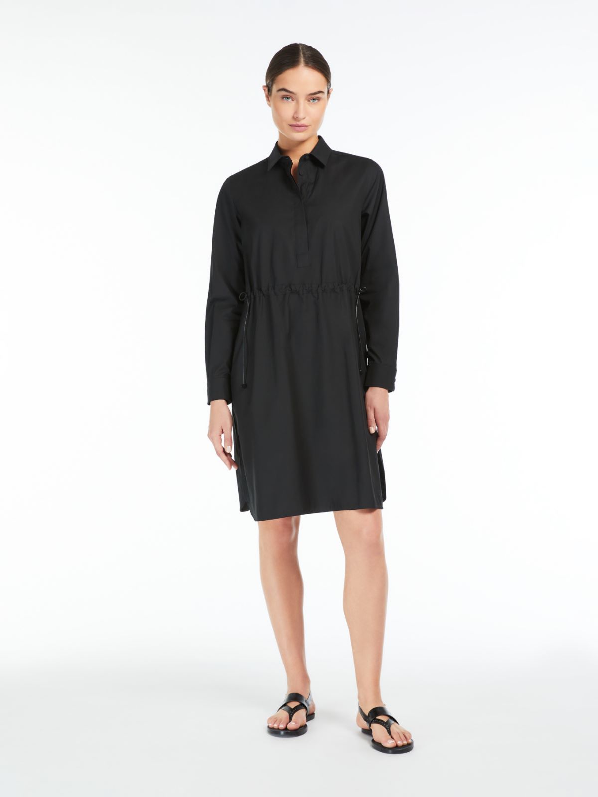 Poplin shirt dress