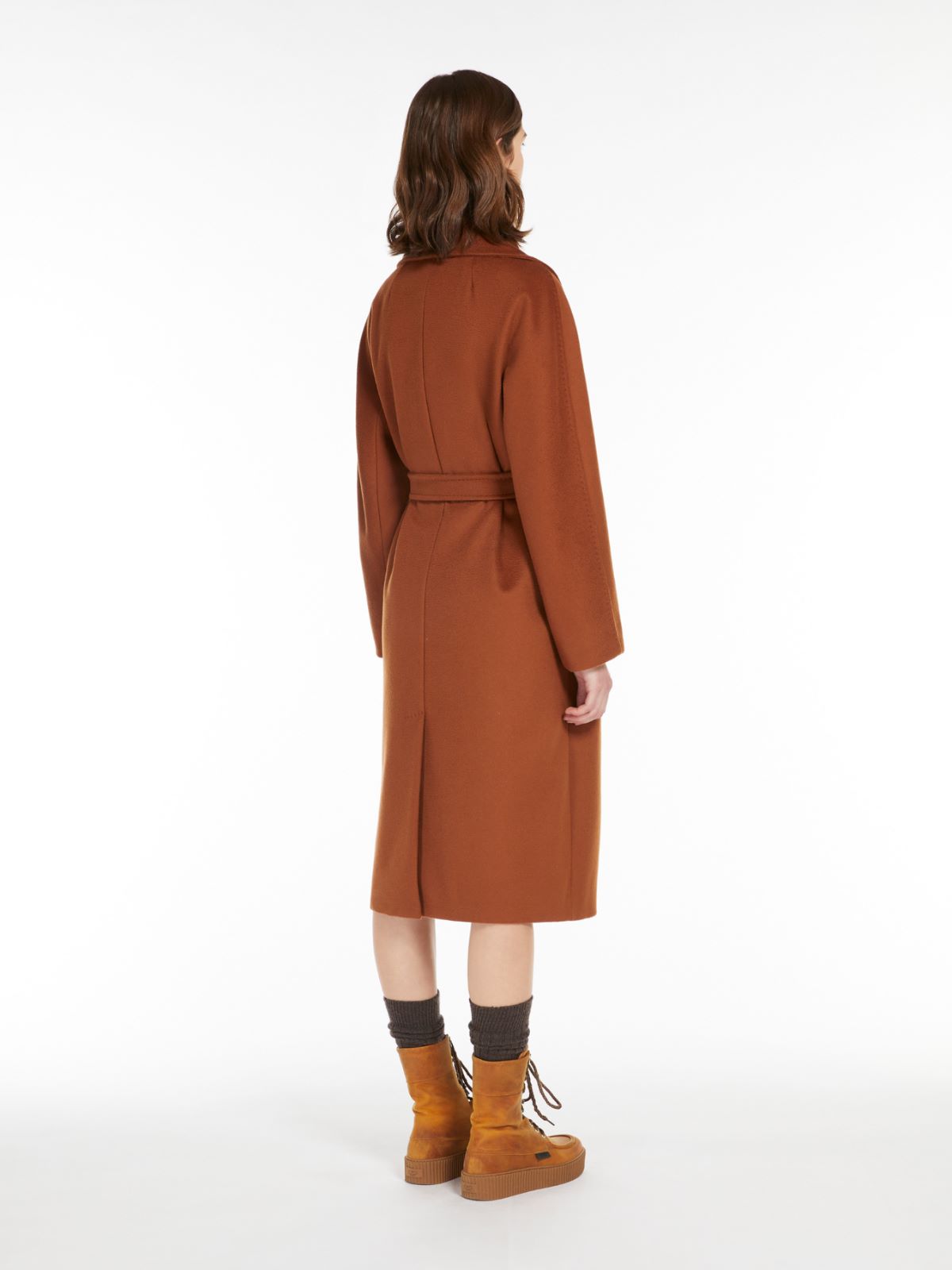 Belted wool coat