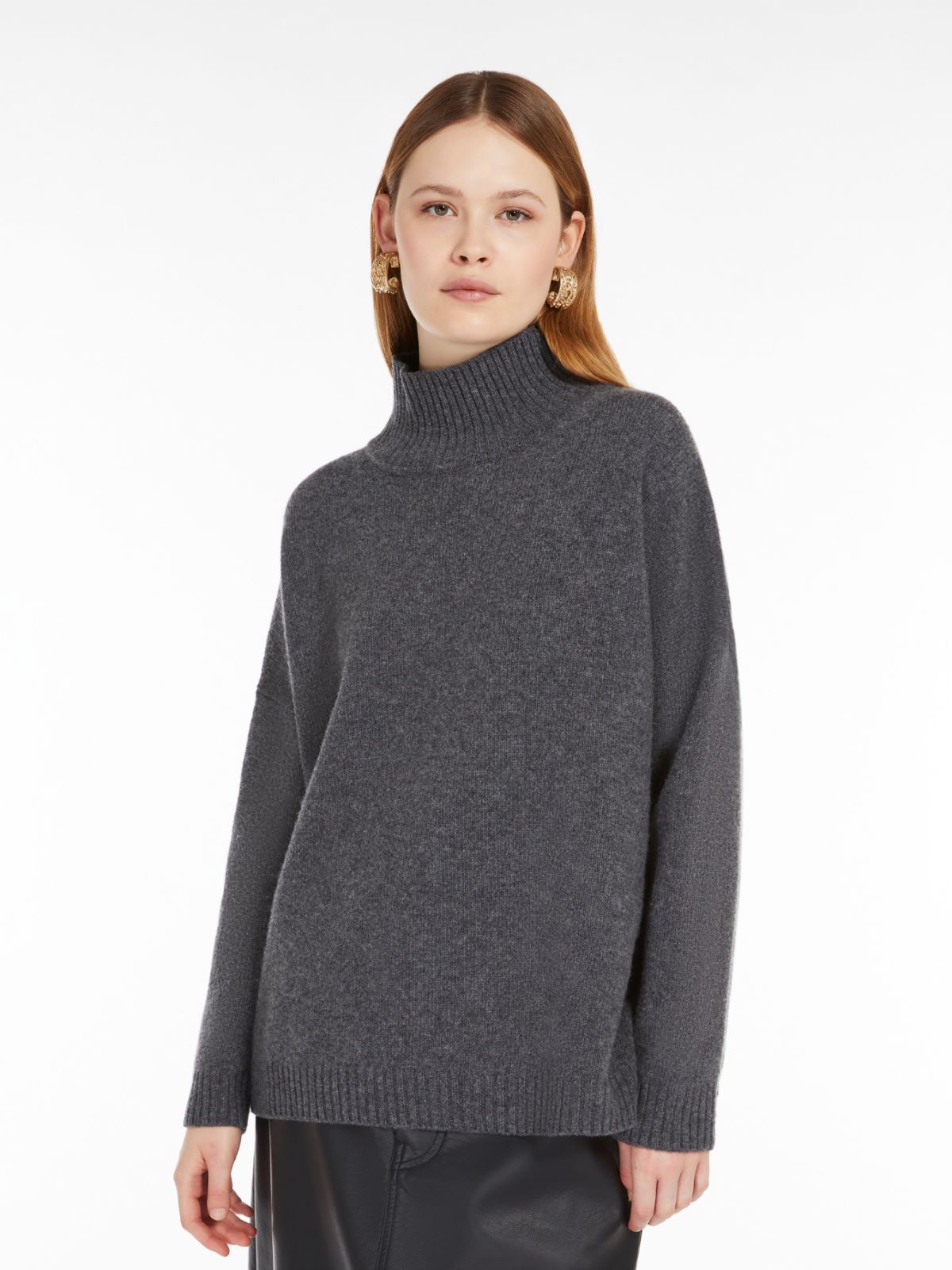 Wool high-neck sweater