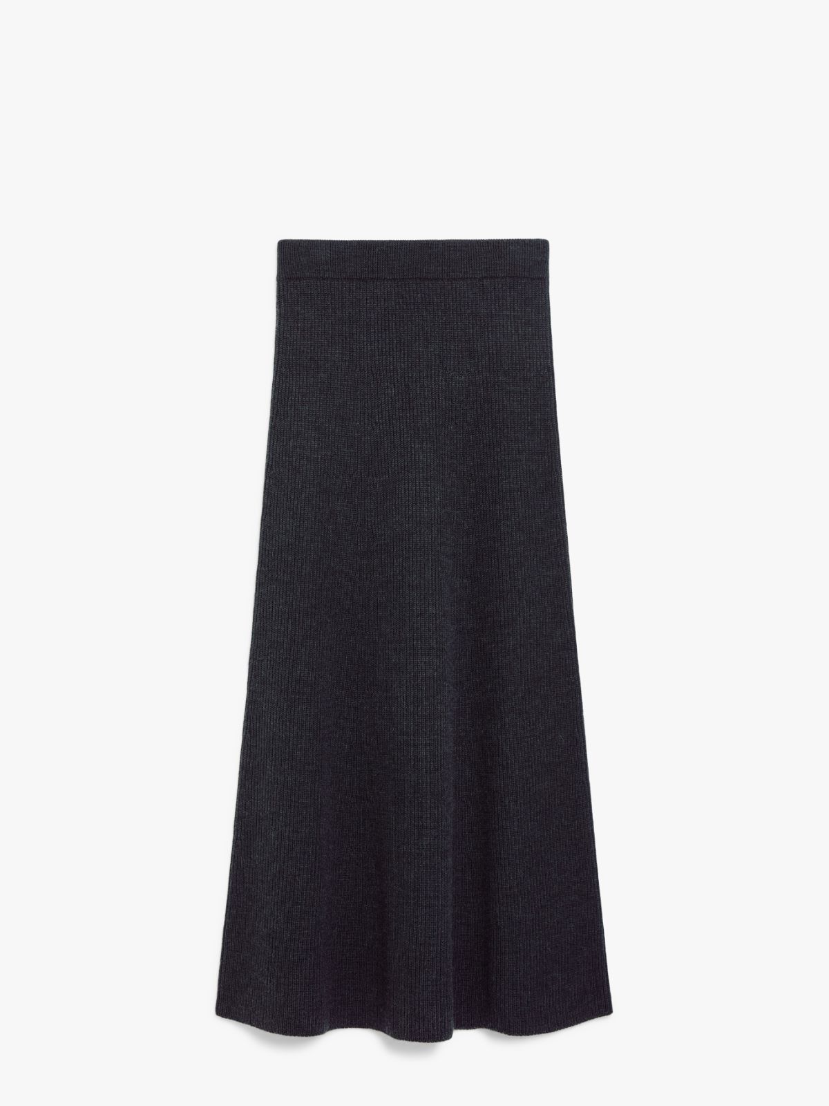Wool flared skirt