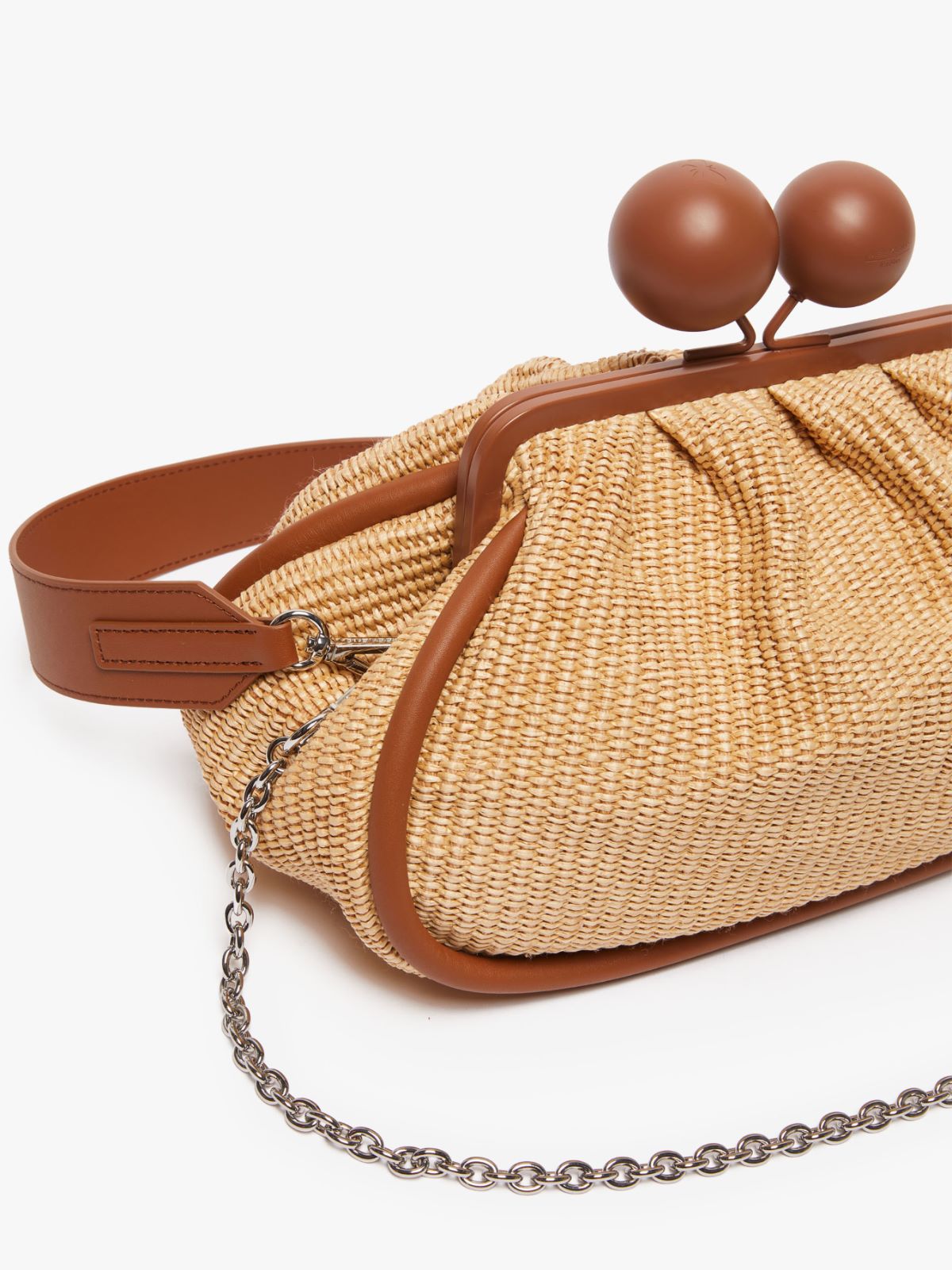 Medium raffia-look Pasticcino Bag