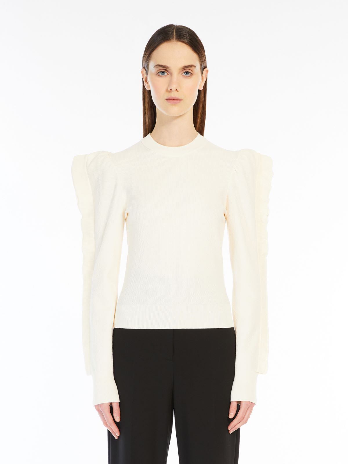 Stretch-viscose jumper