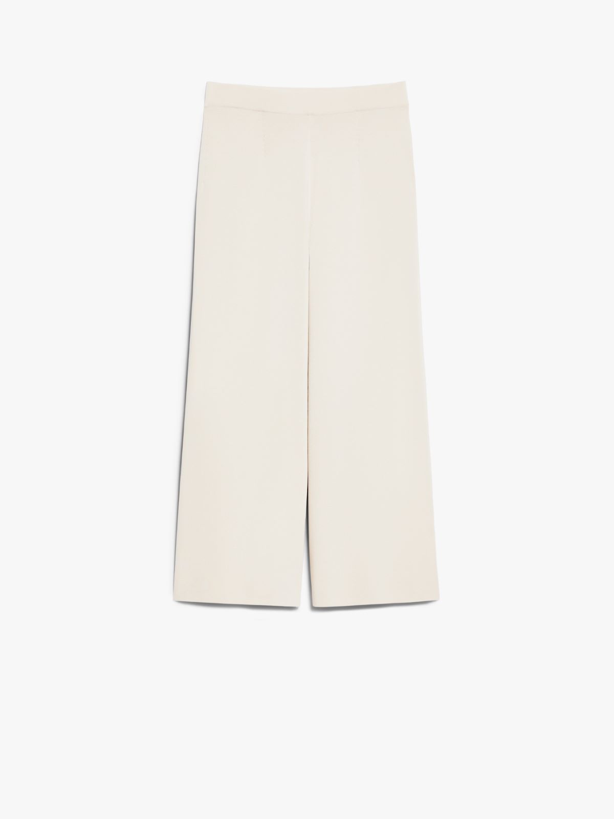 Crêpe viscose cropped trousers