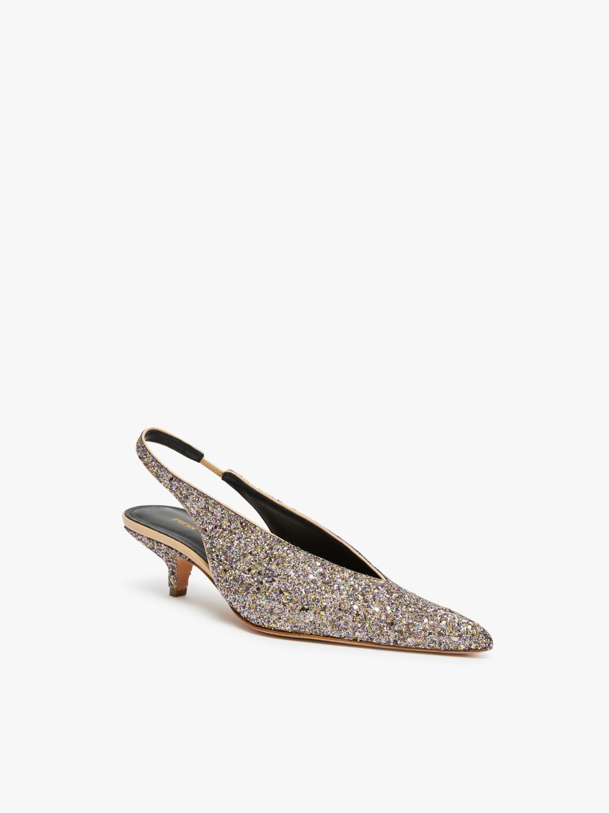 Glitter slingbacks