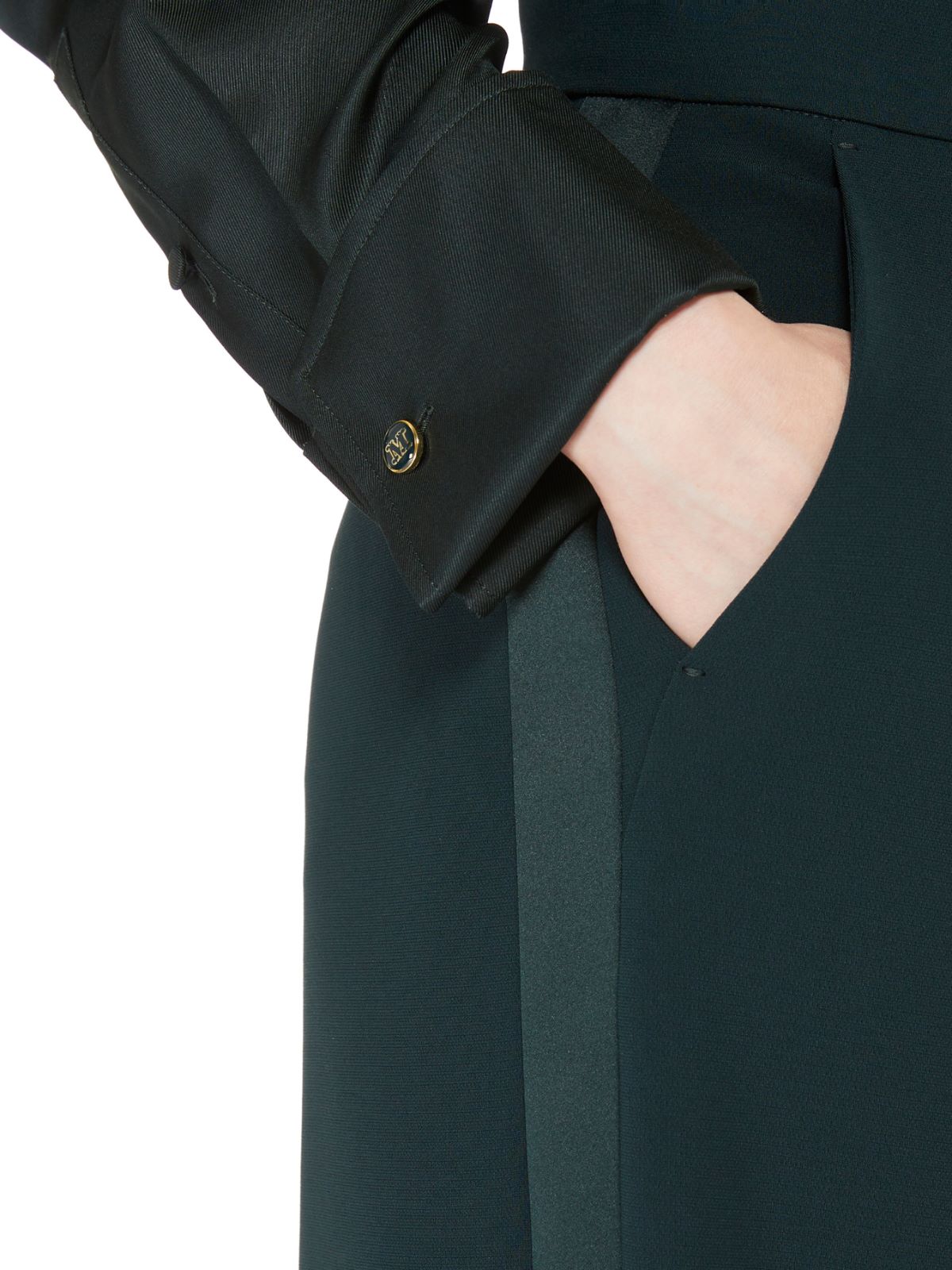 Straight cady trousers