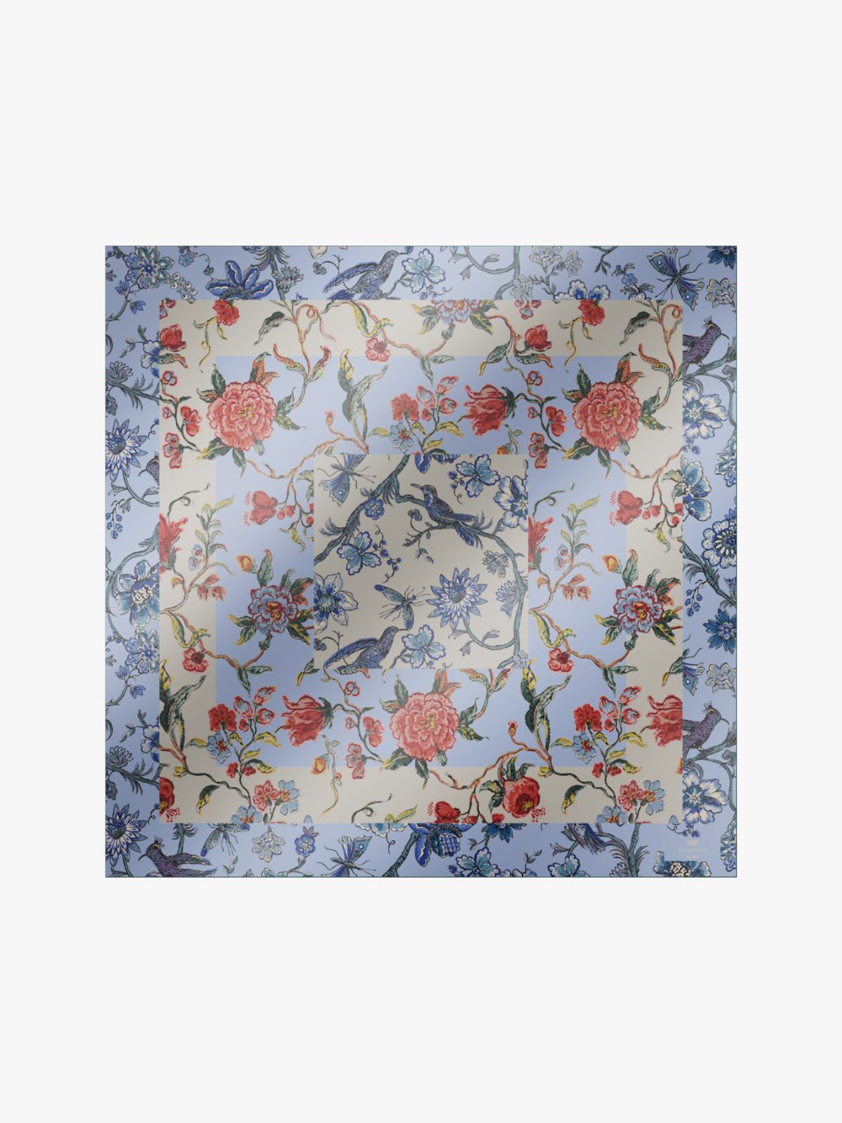 Printed silk scarf