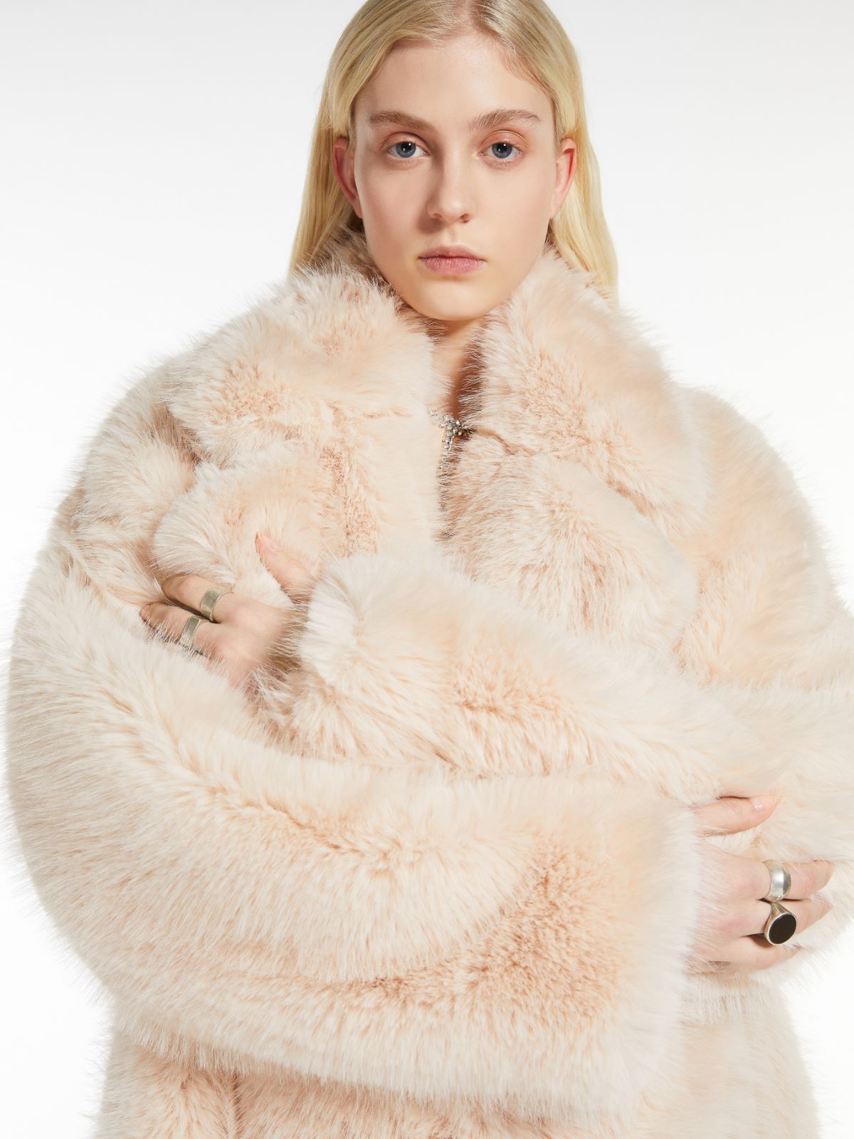 Faux fur coat