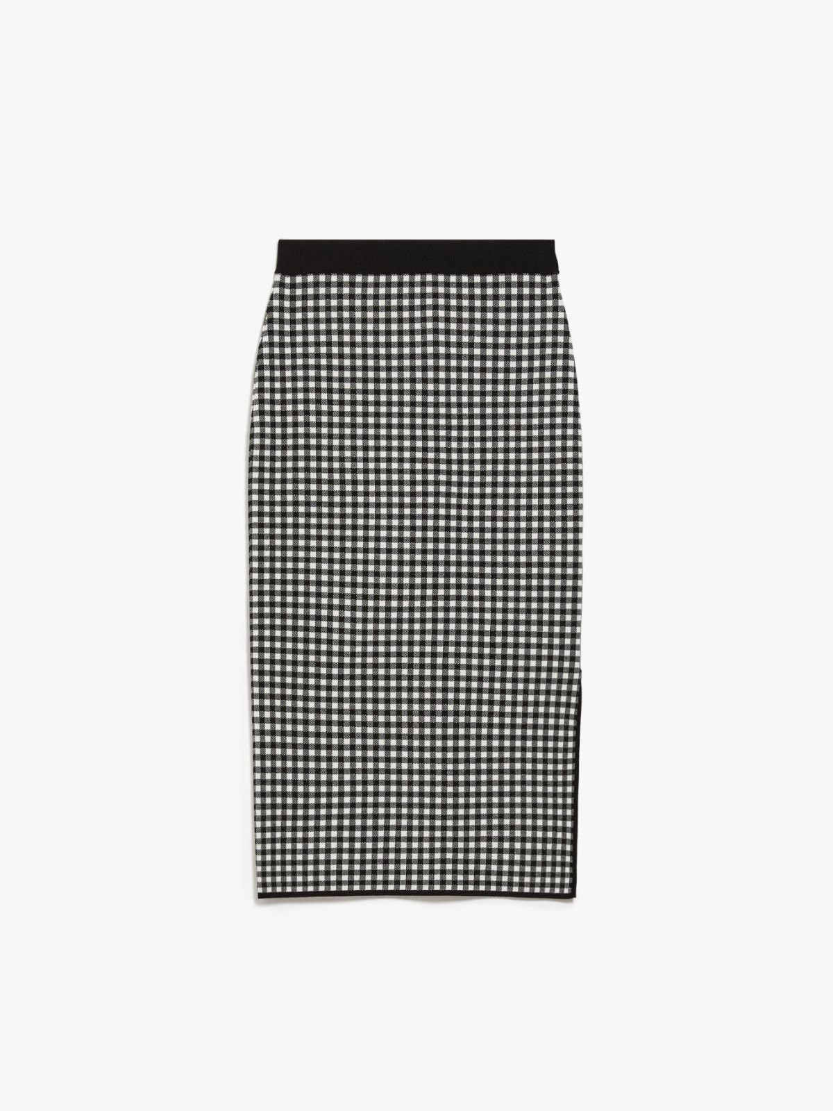 Jacquard viscose pencil skirt