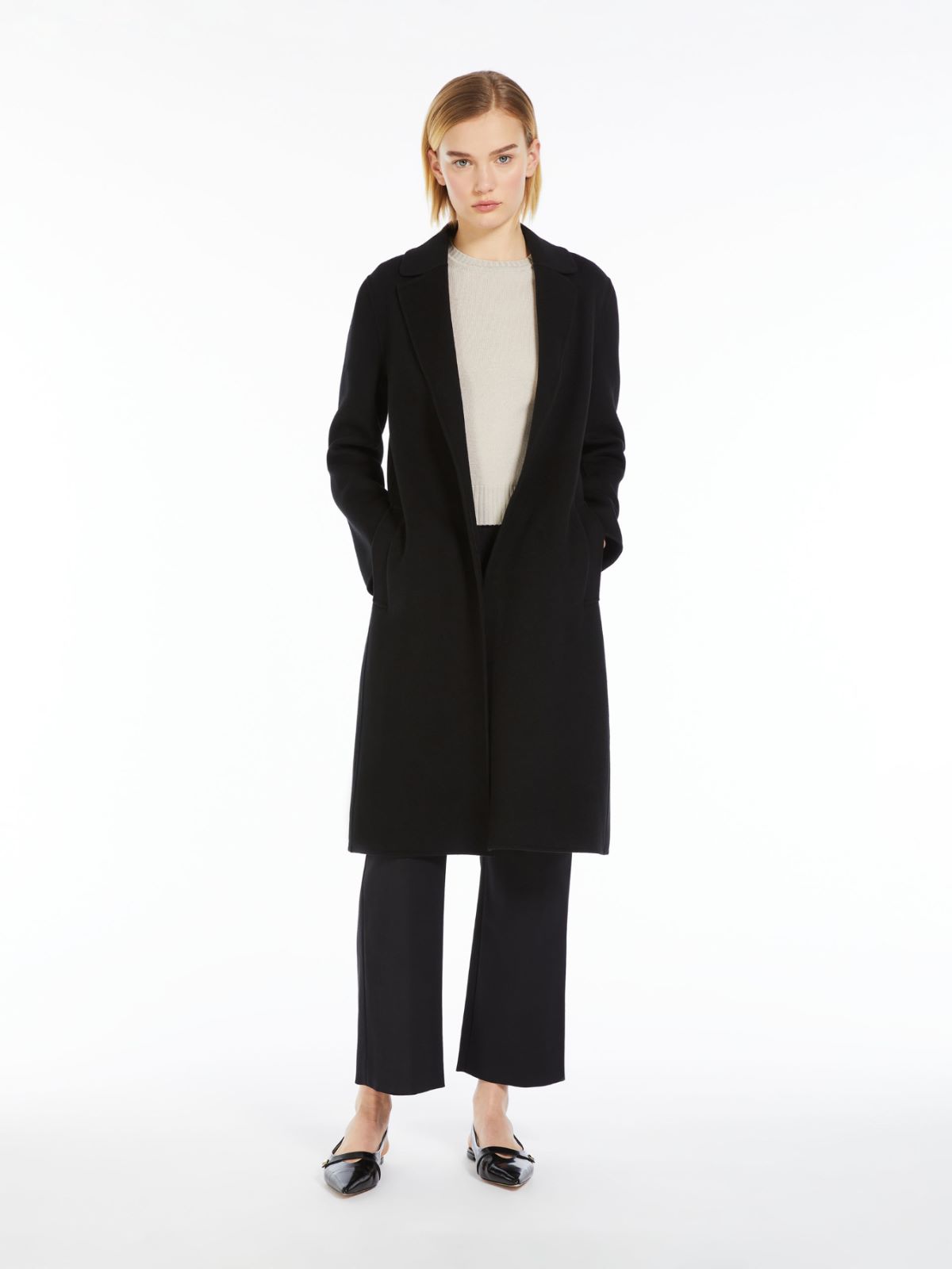 Wool robe coat