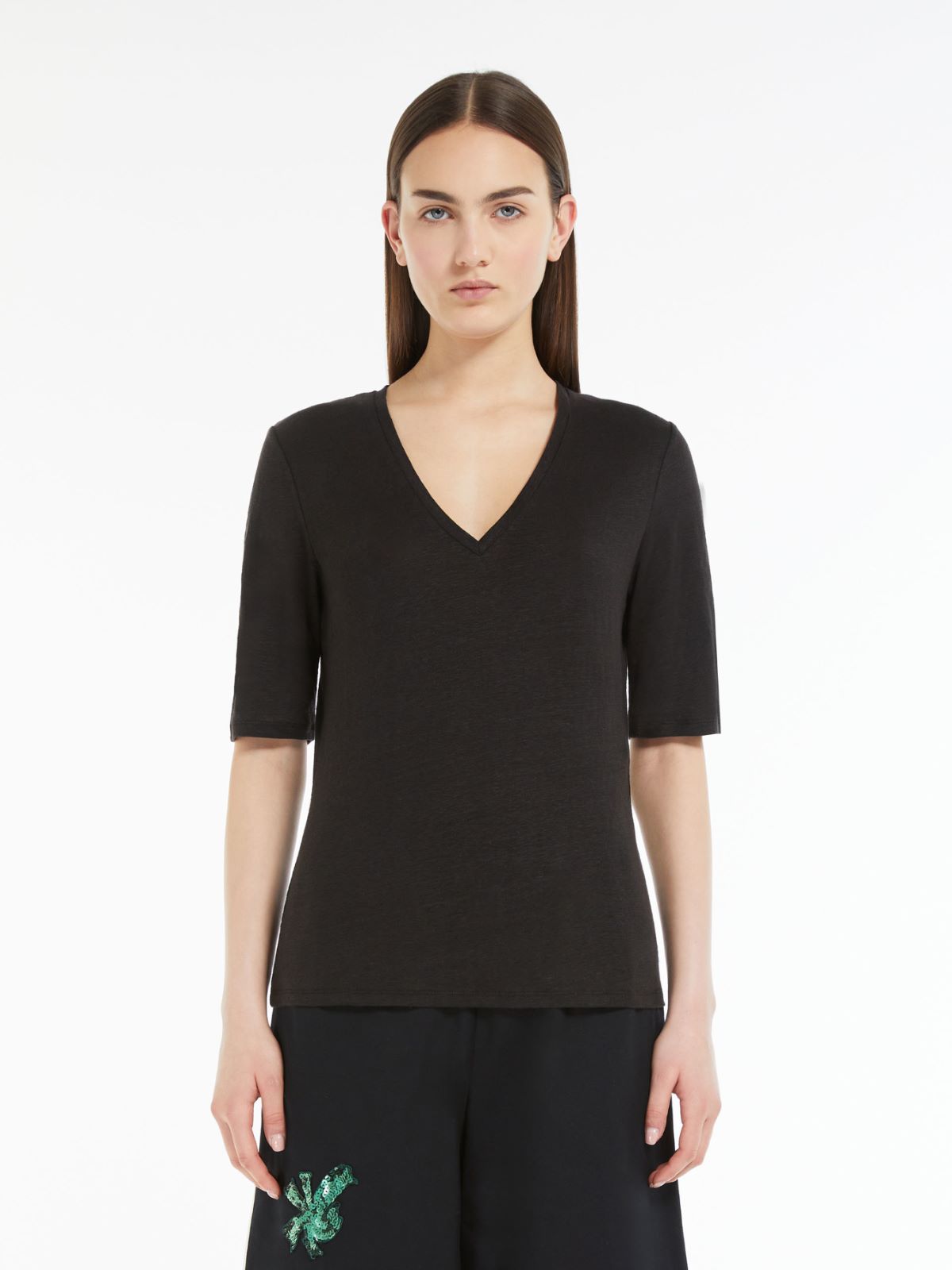 Linen jersey T-shirt