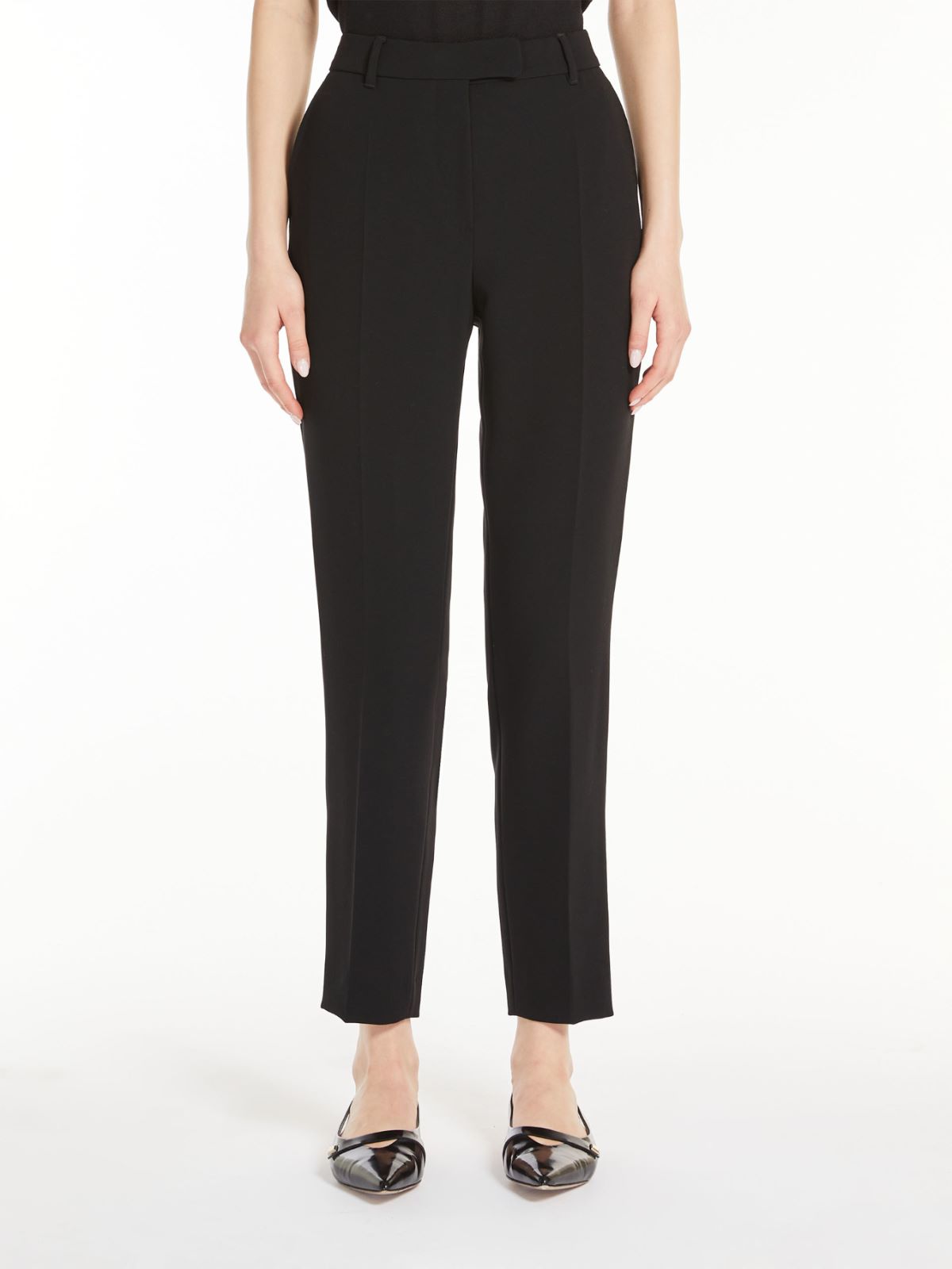Slim fit cady trousers