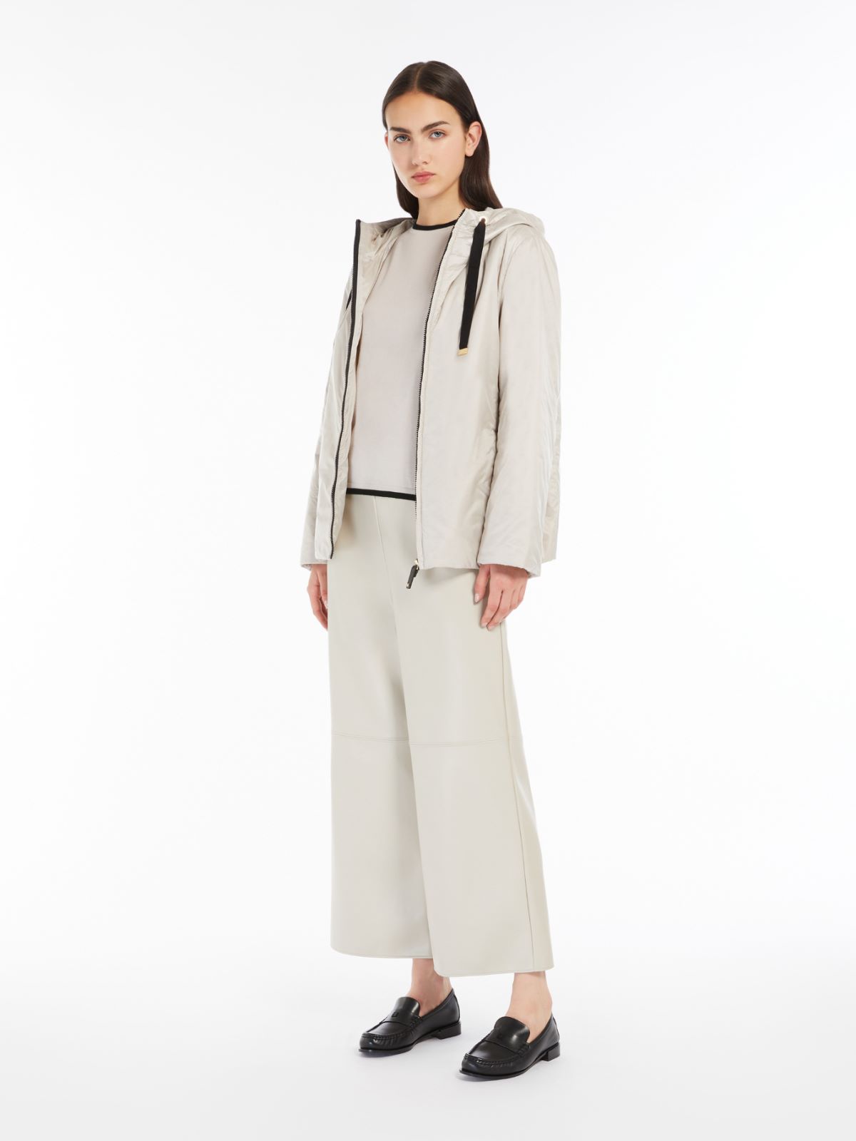 Coated fabric trousers