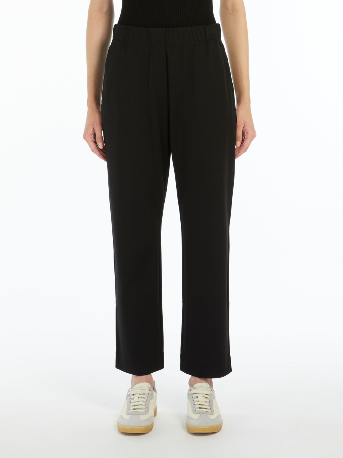 Milano-knit jersey trousers