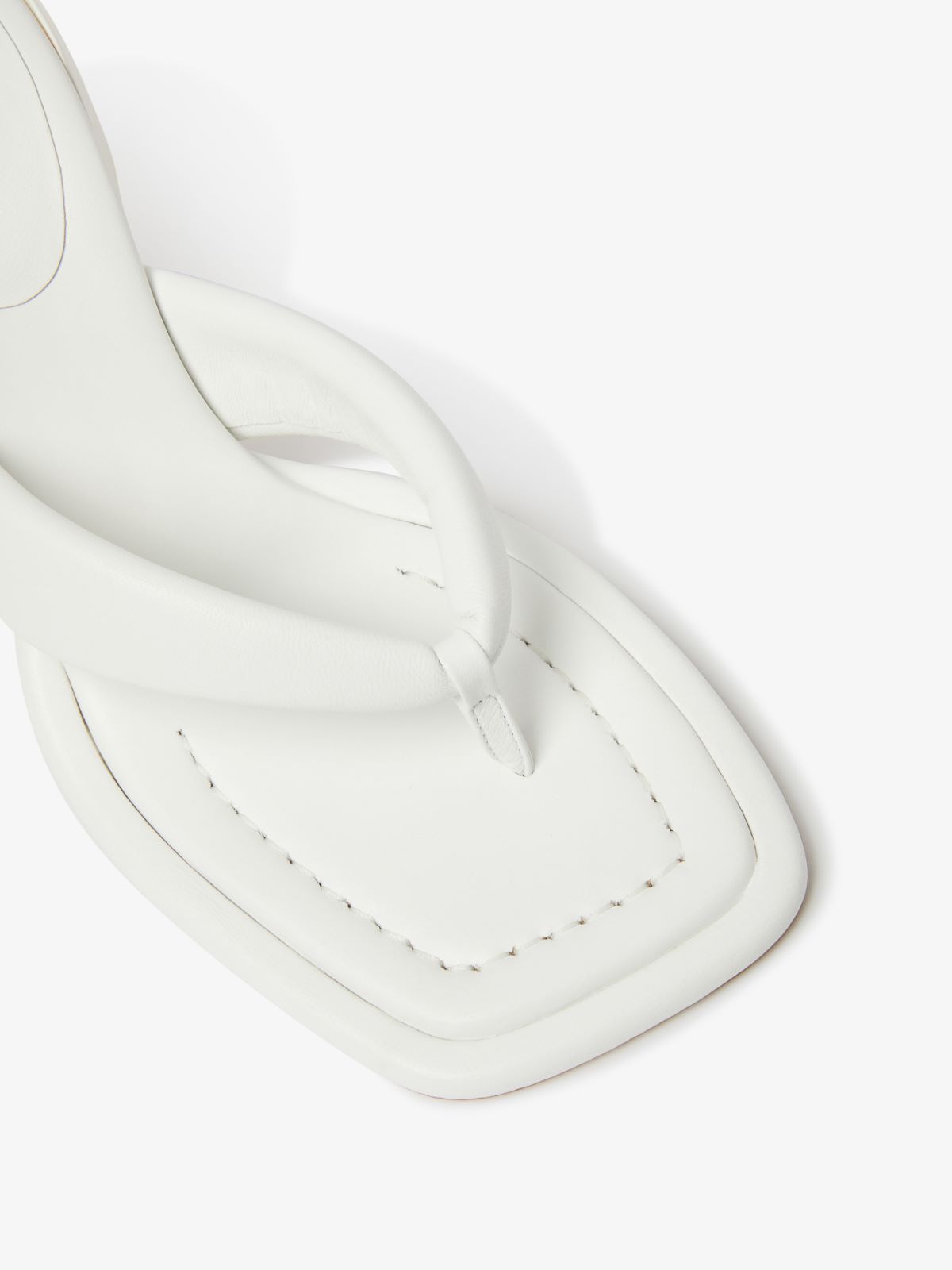 Heeled toe-post sandals