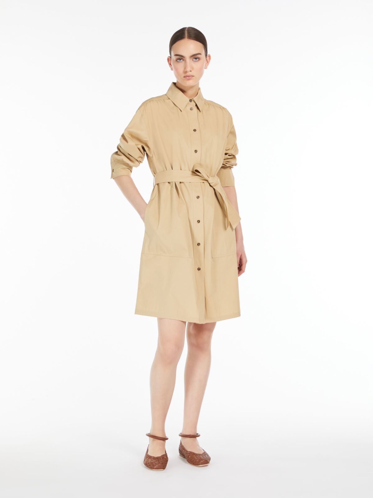 Cotton poplin dress