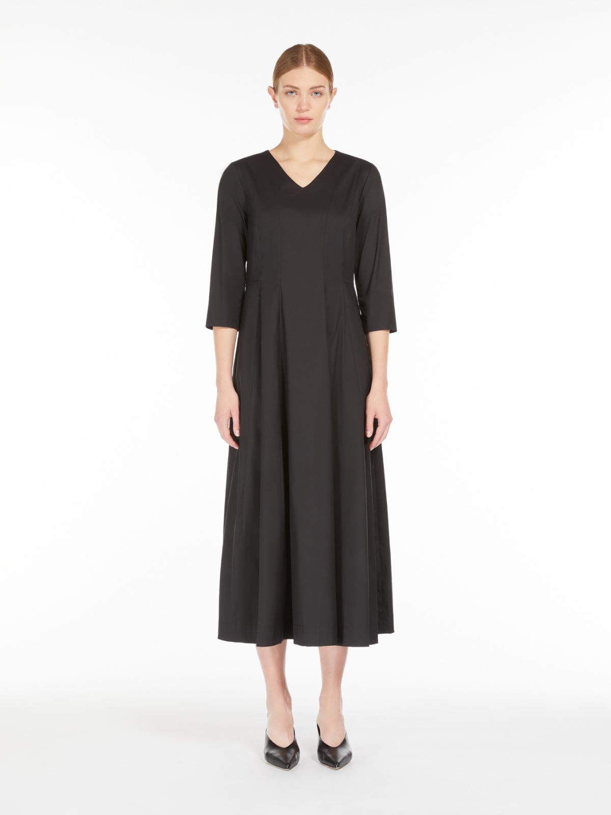 Stretch cotton dress