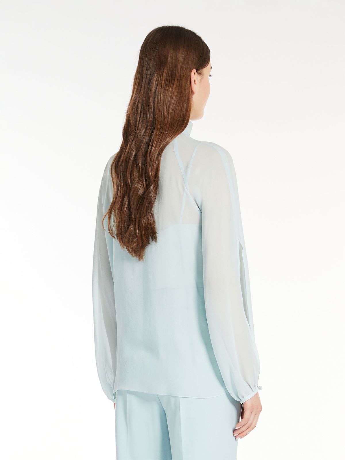 Georgette blouse with bow