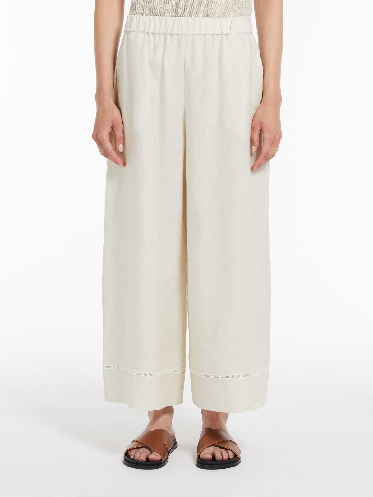 Linen canvas trousers