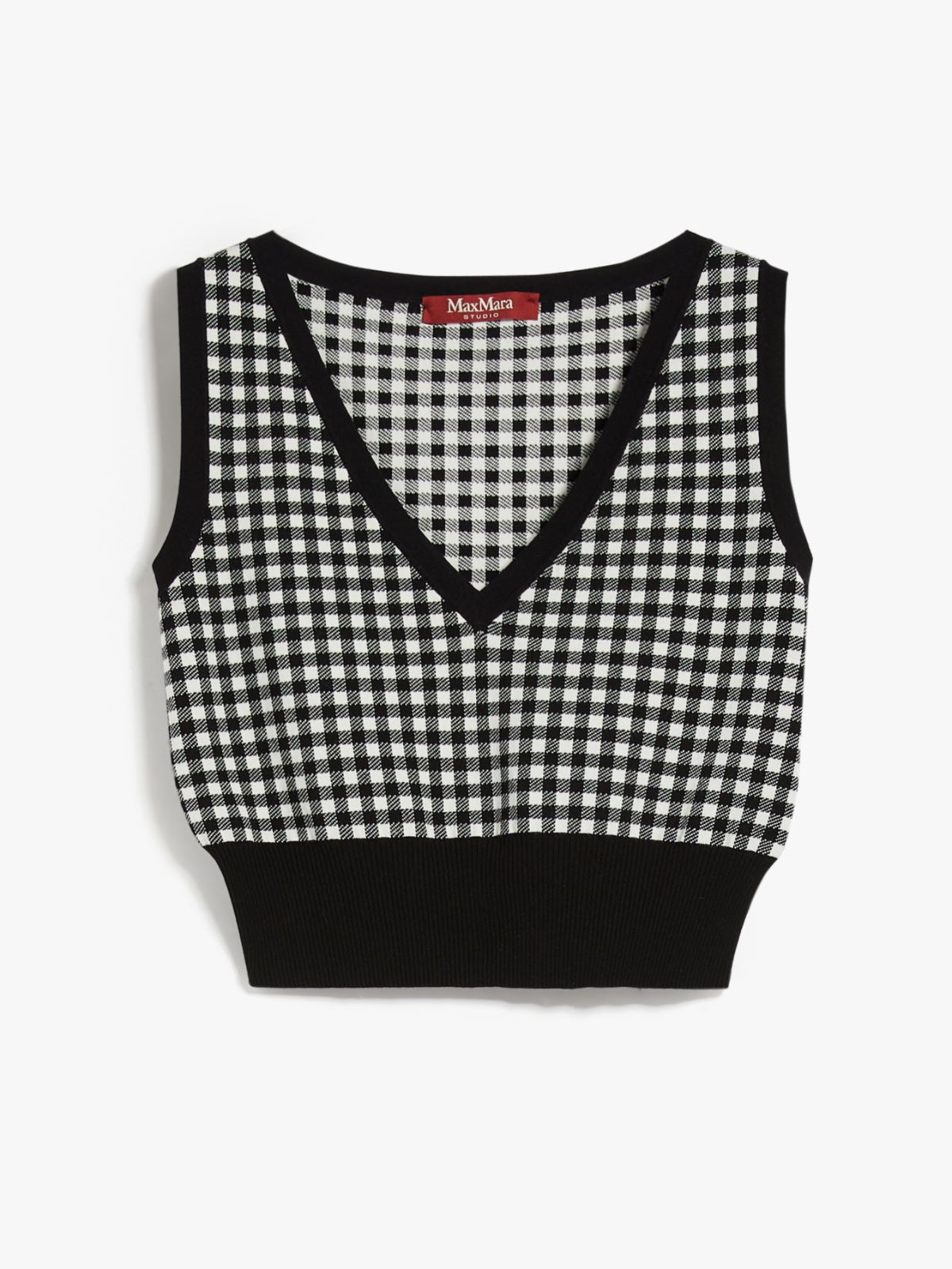 Jacquard viscose top