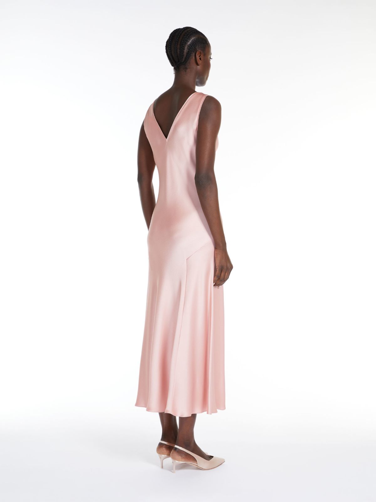 Flowing envers satin dress