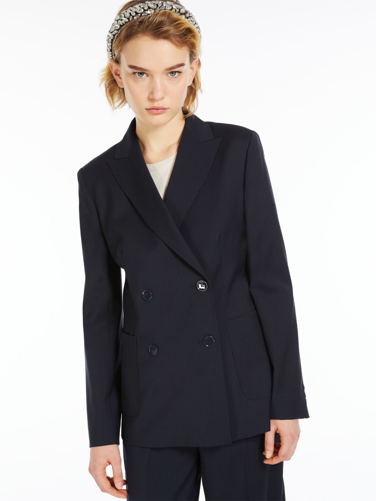 Tailored woollen cloth blazer