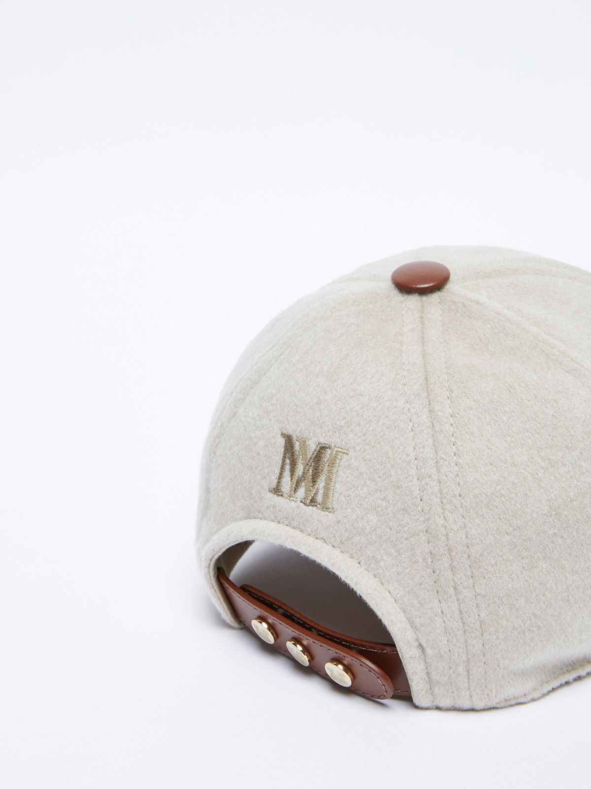 Cashmere baseball cap