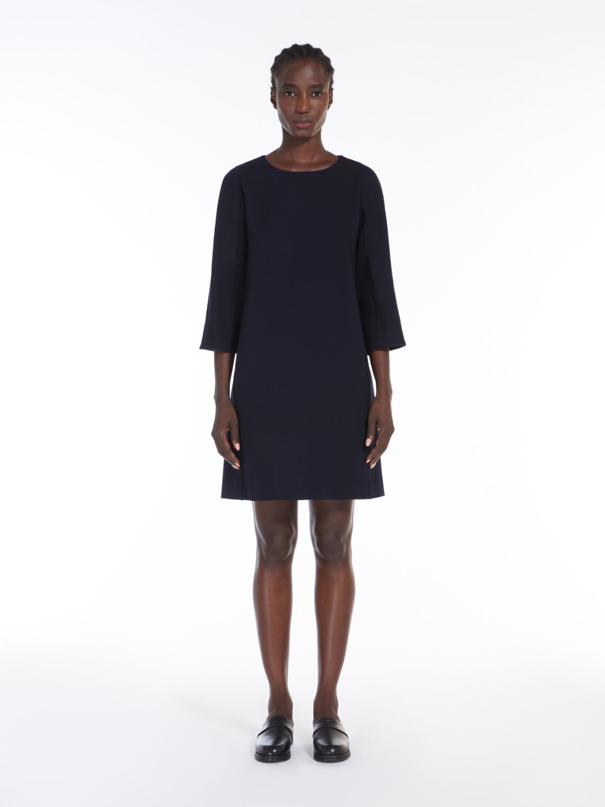 Short Milan-stitch jersey dress
