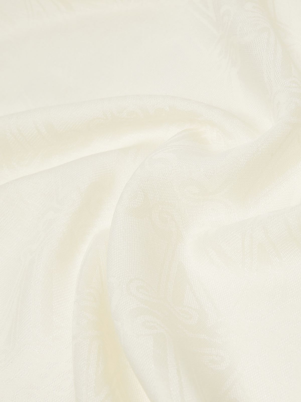 Jacquard-knit wool, silk and linen stole