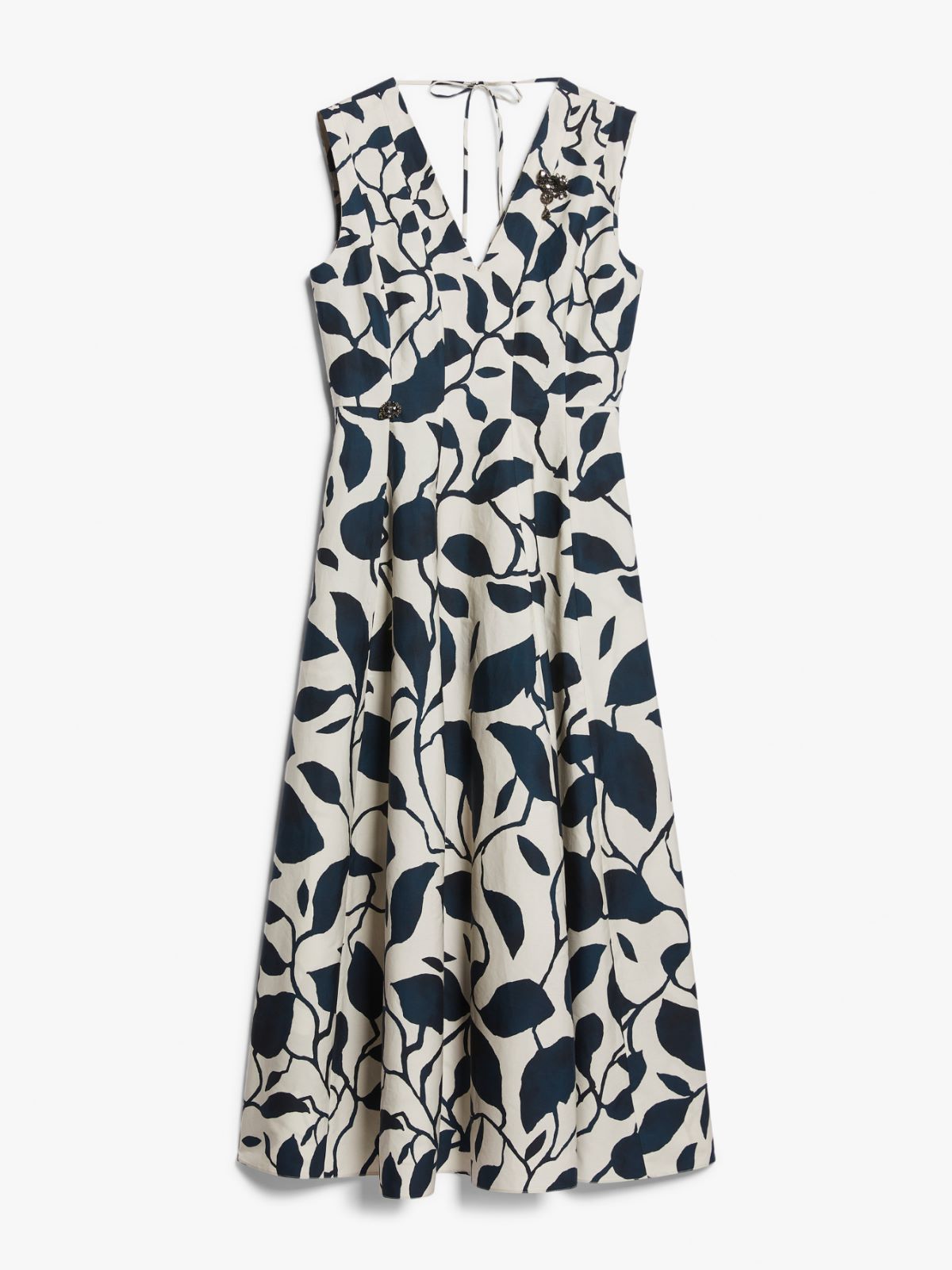 Printed cotton sleeveless dress