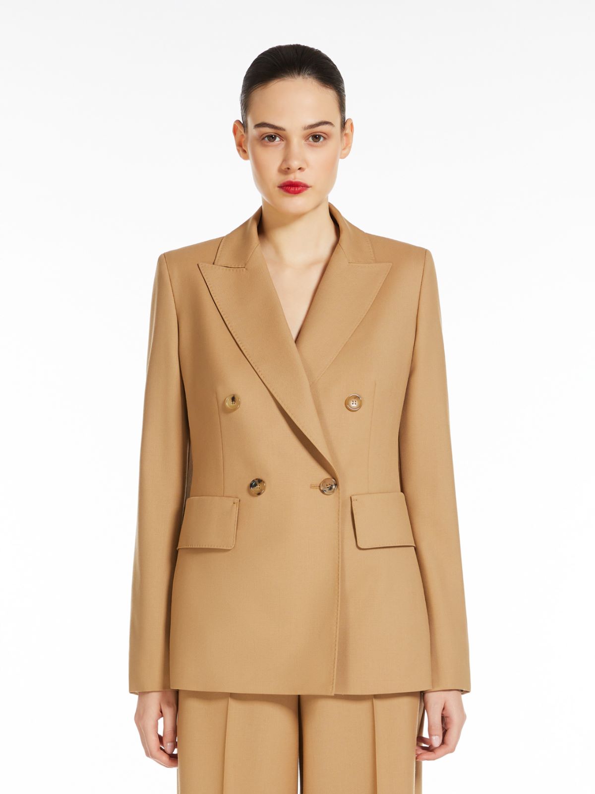 Gabardine wool blazer