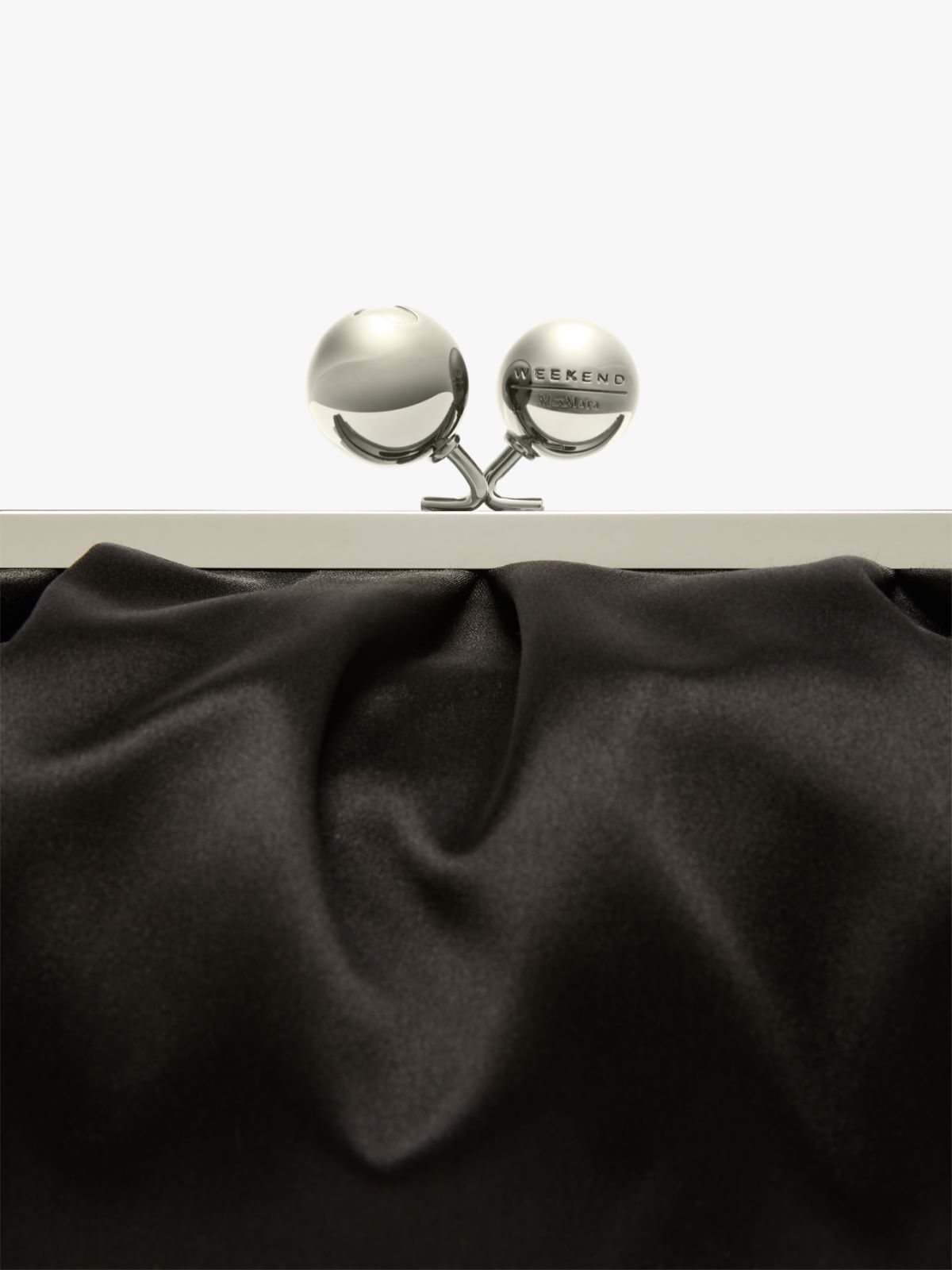 Large satin and silk Pasticcino Bag