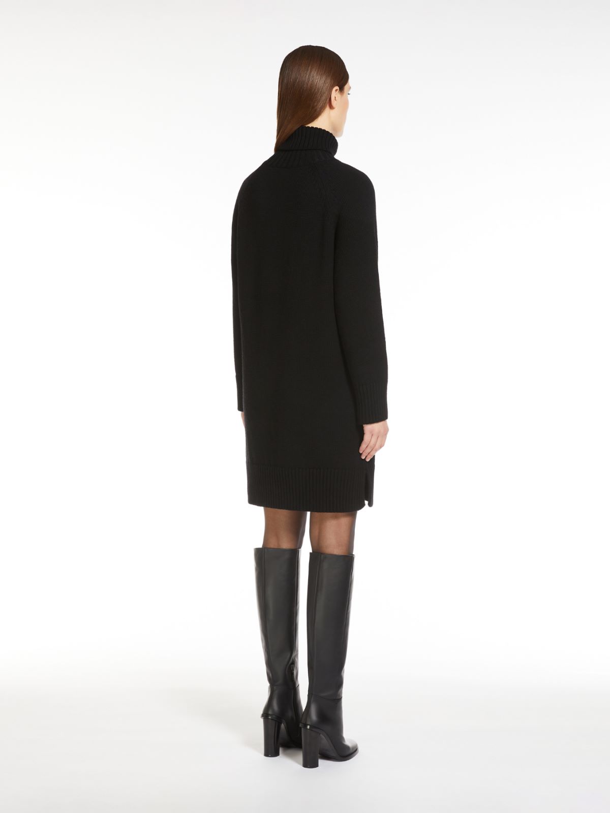 Wool turtleneck dress