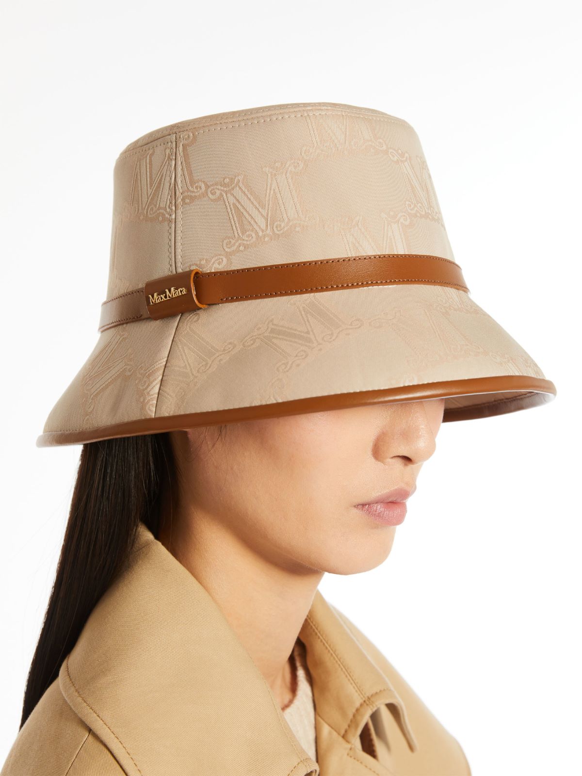 Jacquard cotton bucket hat