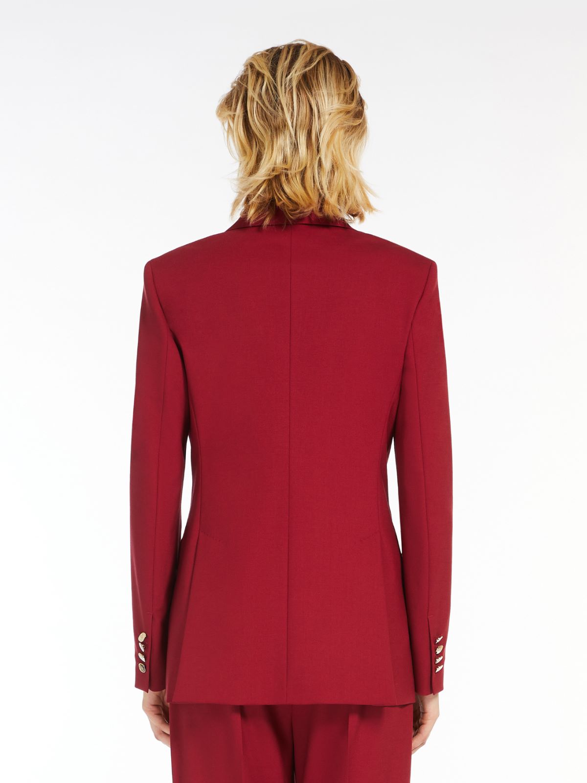 Wool and mohair double-breasted blazer